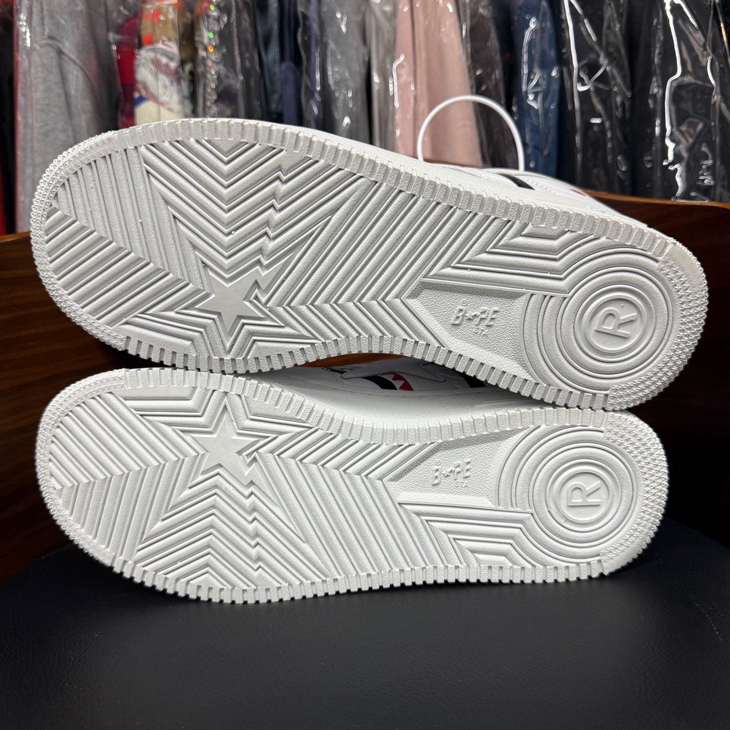 Bape Bape Collab White Lowtop Sneakers 10.5 Men Size US 10.5 / EU 43-44 - 9 Thumbnail