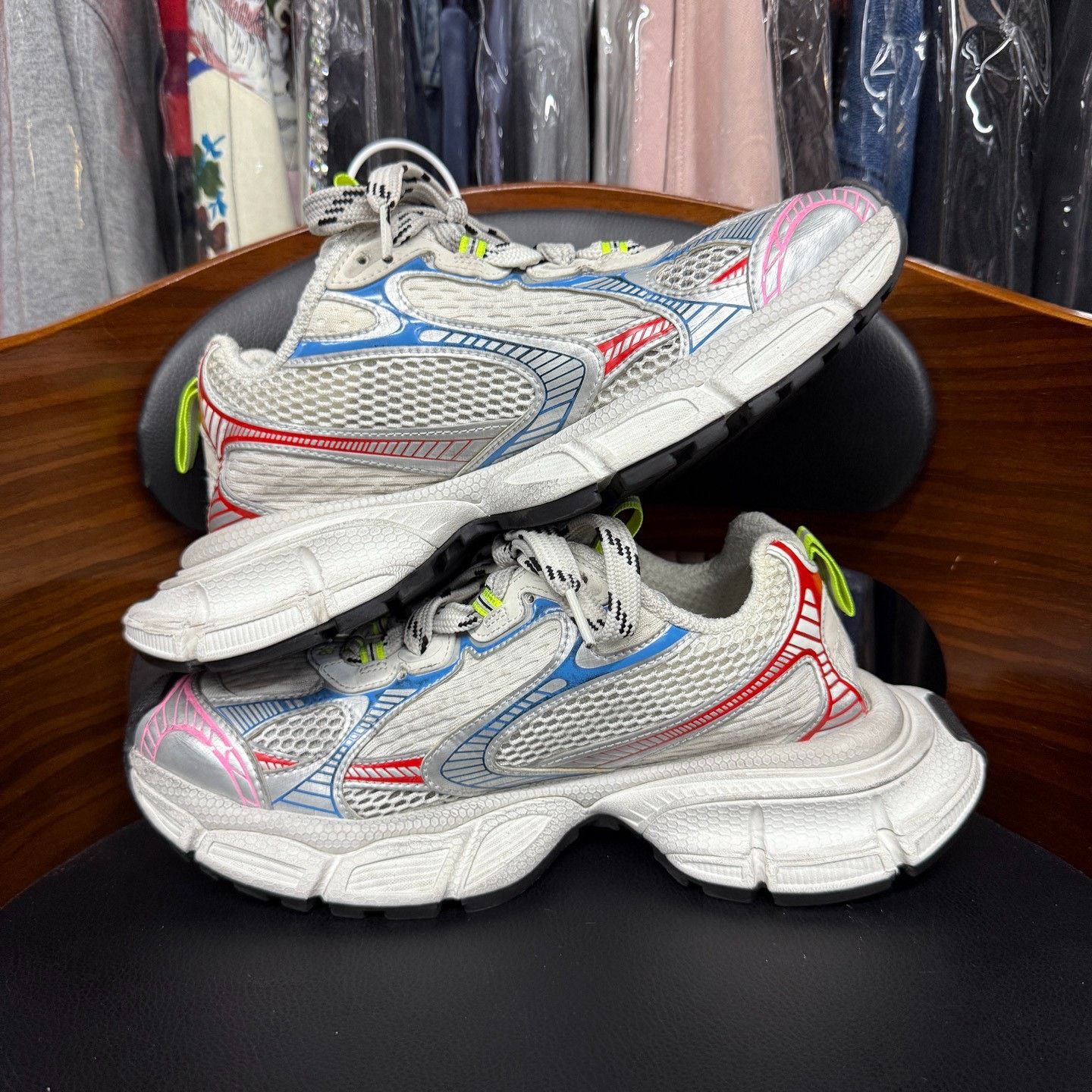 Balenciaga Balenciaga Distressed Blue Lowtop Sneakers us_7-5 Women Size US 7.5 / IT 37.5 - 7 Thumbnail