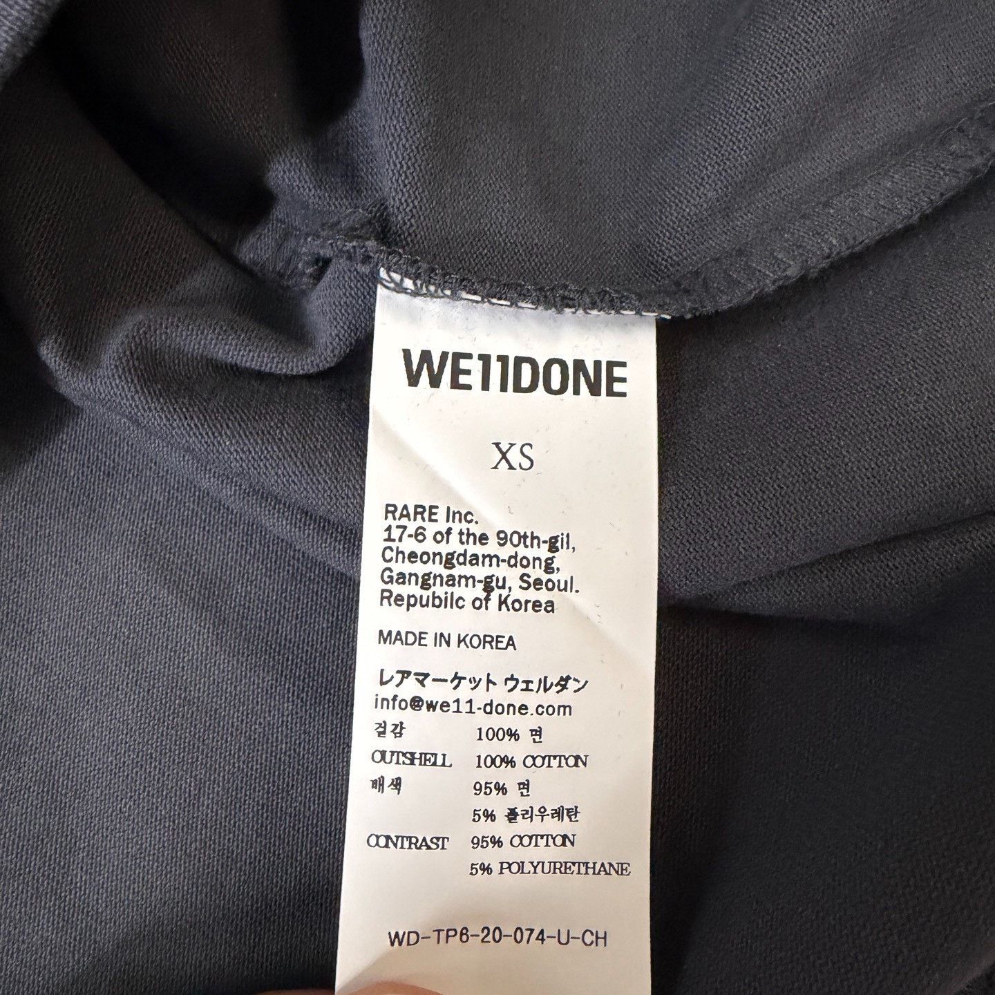 WE11DONE We11done Gray T-Shirt xs Men Size US XS / EU 42 / 0 - 4 Thumbnail