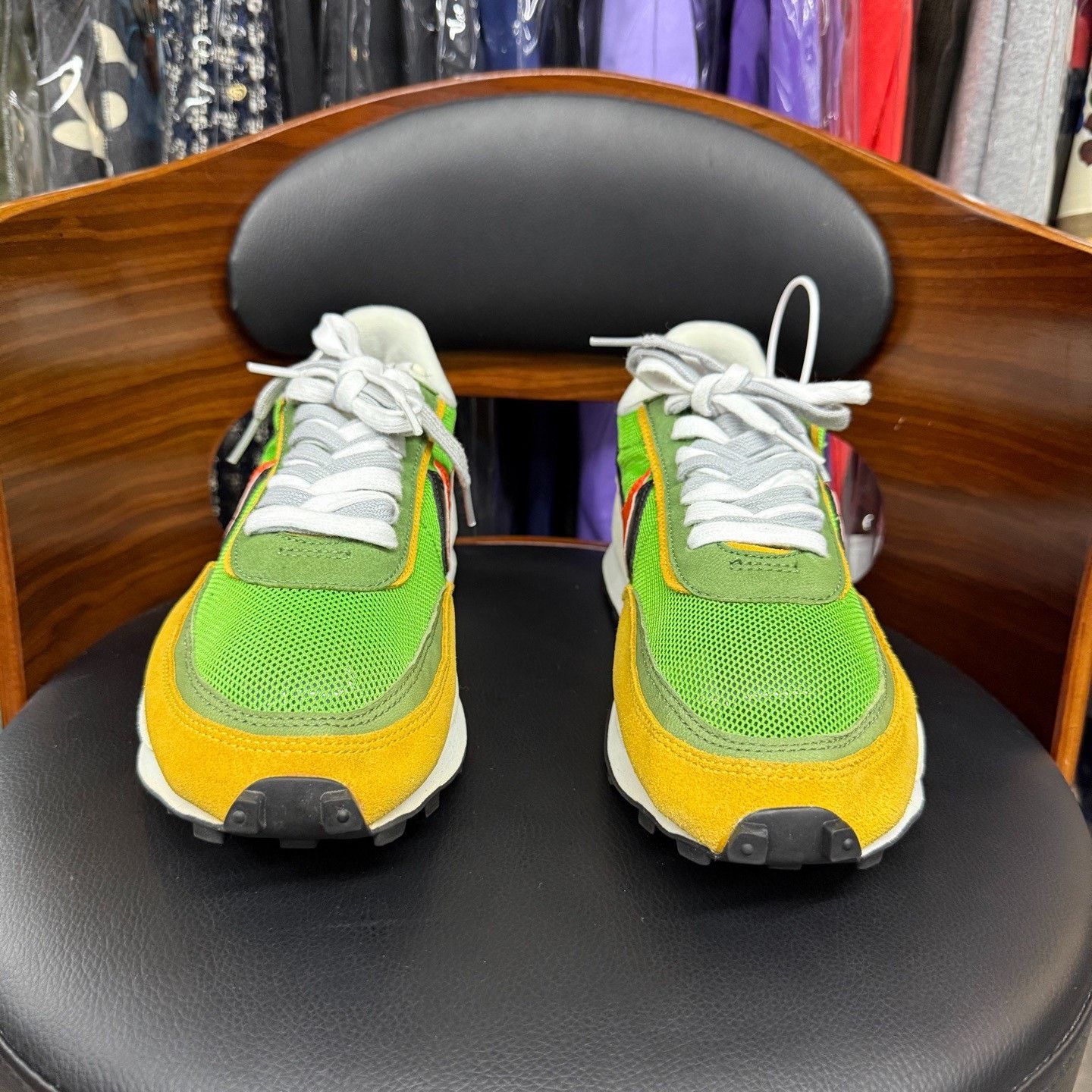 Sacai Sacai Yellow Lowtop Sneakers 10.5 Men Size US 10.5 / EU 43-44 - 2 Thumbnail