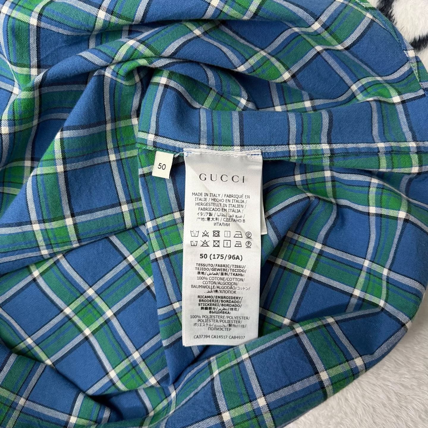 Gucci Gucci Plaid Green Shirt m Men Size US M / EU 48-50 / 2 - 3 Thumbnail
