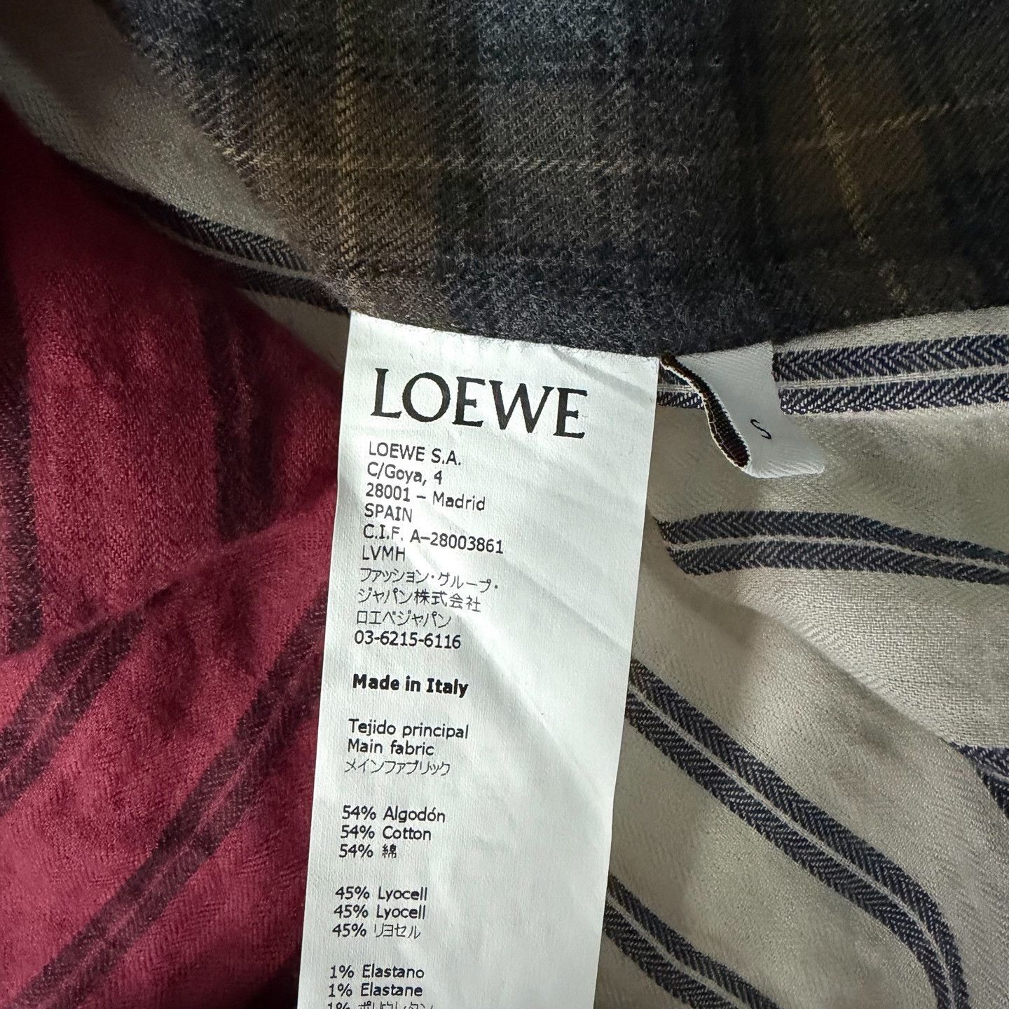 Loewe Loewe Patchwork Plaid Shirt s Men Size US S / EU 44-46 / 1 - 4 Thumbnail