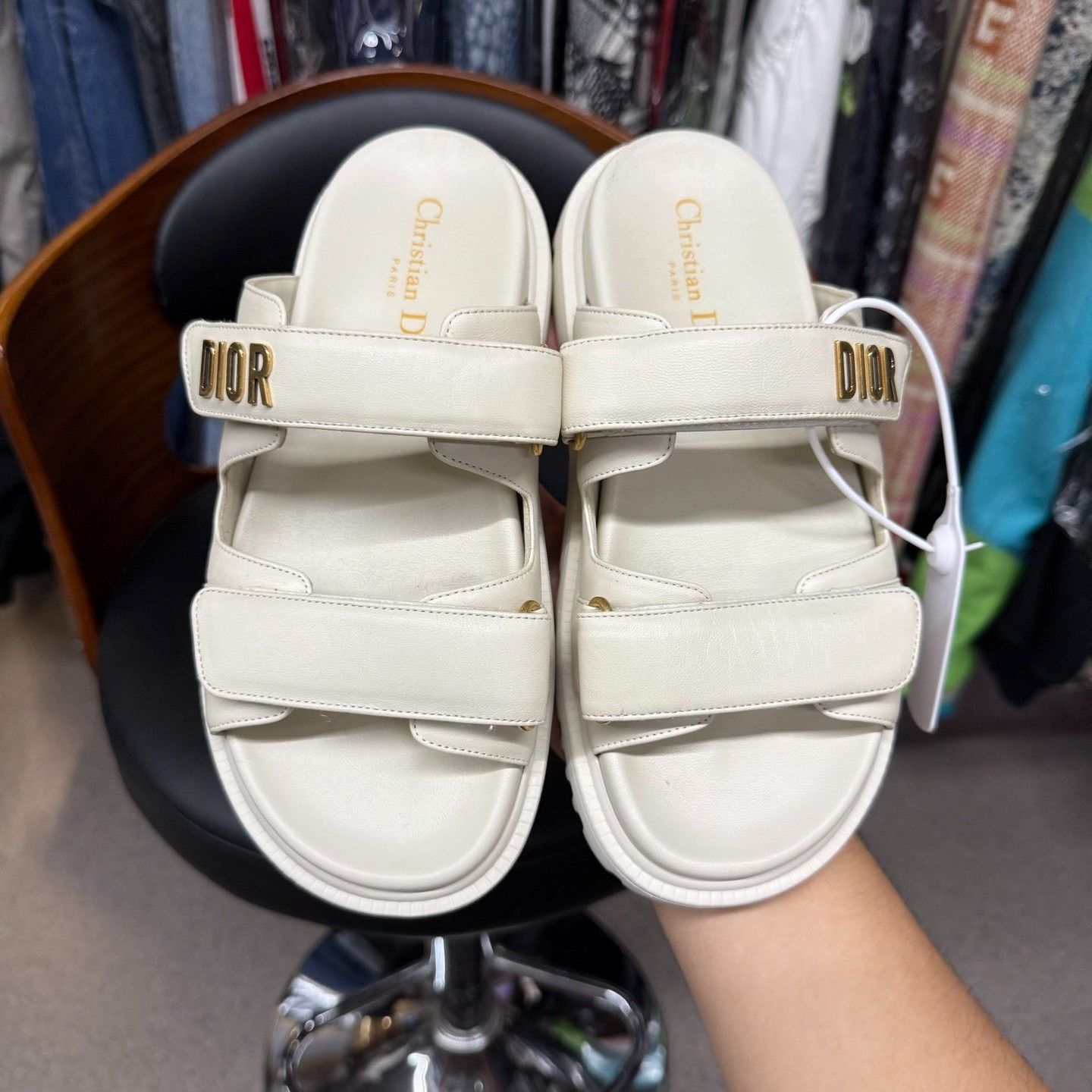 Dior Dior White Sandals us_6-5 Women Size US 6.5 / IT 36.5 - 5 Thumbnail