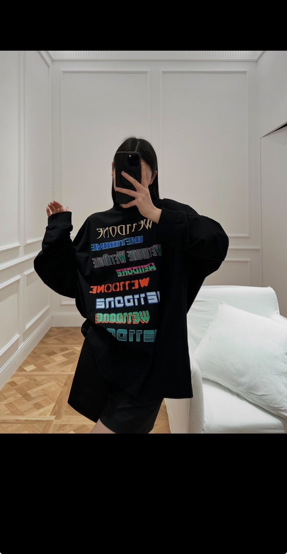 WE11DONE We11done Printed Black T-Shirt XS Women Size XS / US 0-2 / IT 36-38 - 5 Thumbnail