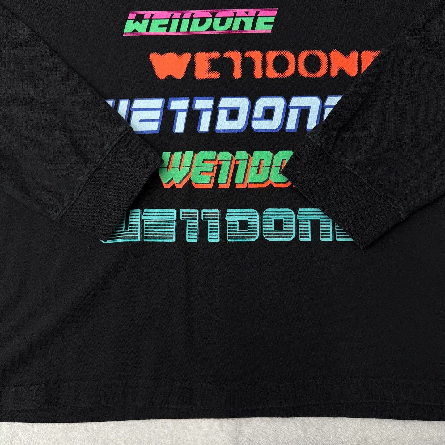 WE11DONE We11done Printed Black T-Shirt XS Women Size XS / US 0-2 / IT 36-38 - 2 Thumbnail