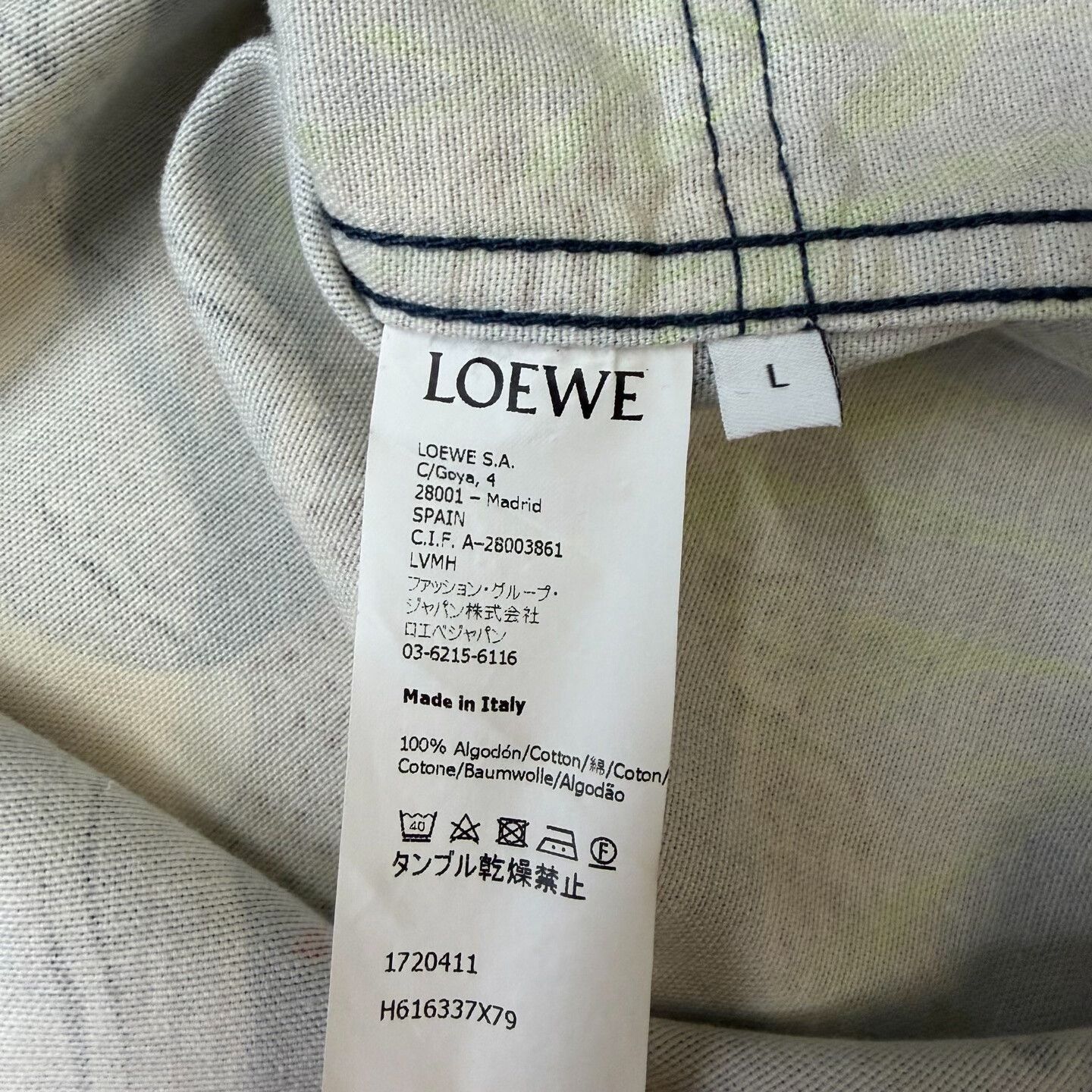 Loewe Loewe Denim Shirt l Men Size US L / EU 52-54 / 3 - 4 Thumbnail
