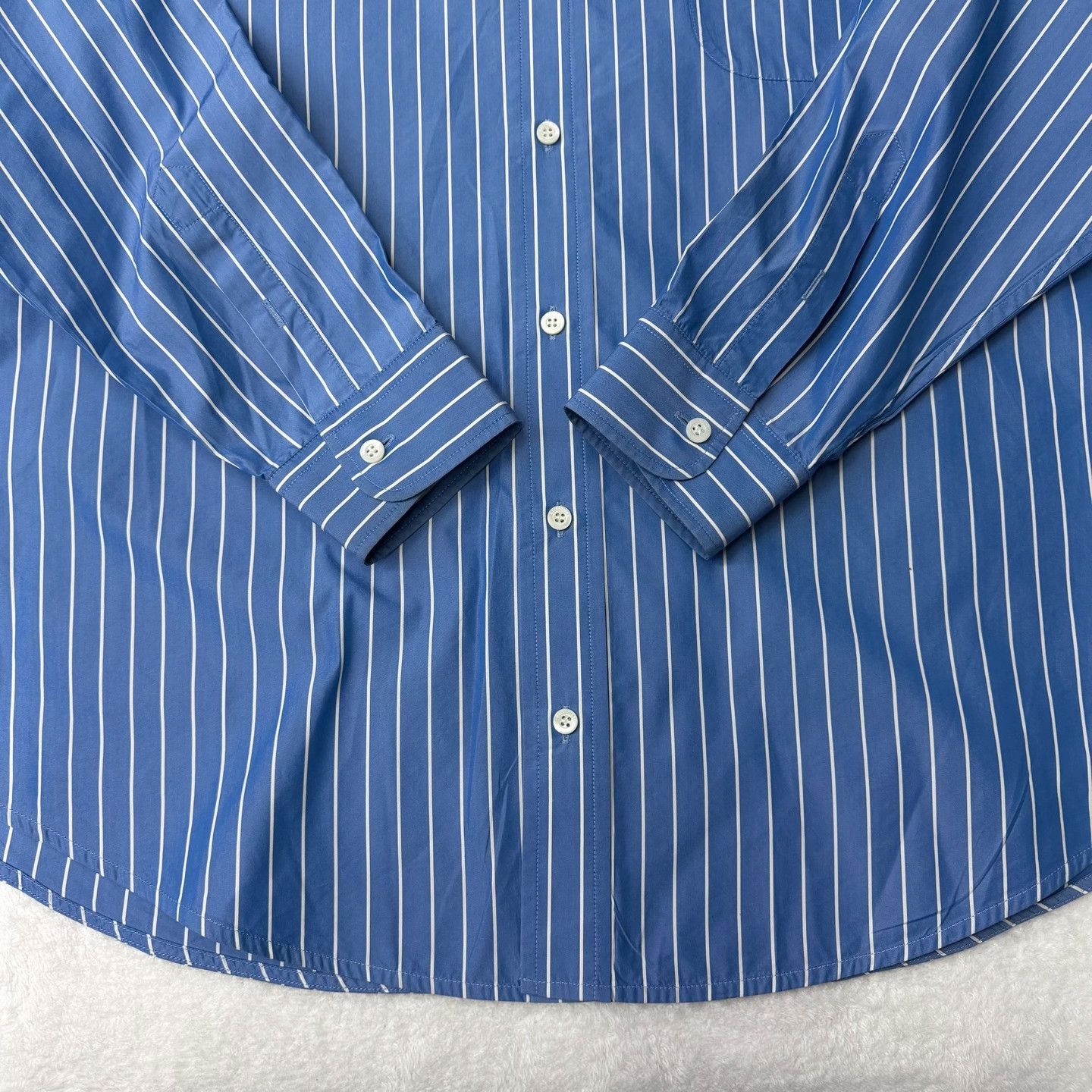 Balenciaga Balenciaga Striped Blue Shirt l Men Size US L / EU 52-54 / 3 - 2 Thumbnail