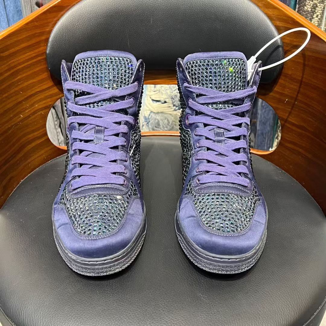Gucci Gucci Purple Hitop Sneakers 9 Men Size US 9 / EU 42 - 2 Thumbnail