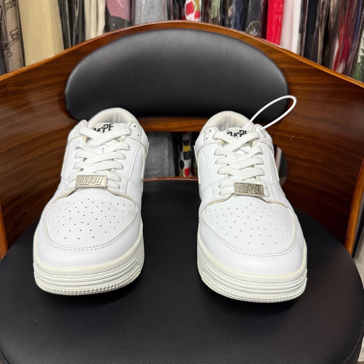 Bape Bape White Lowtop Sneakers 11 Men Size US 11 / EU 44 - 2 Thumbnail