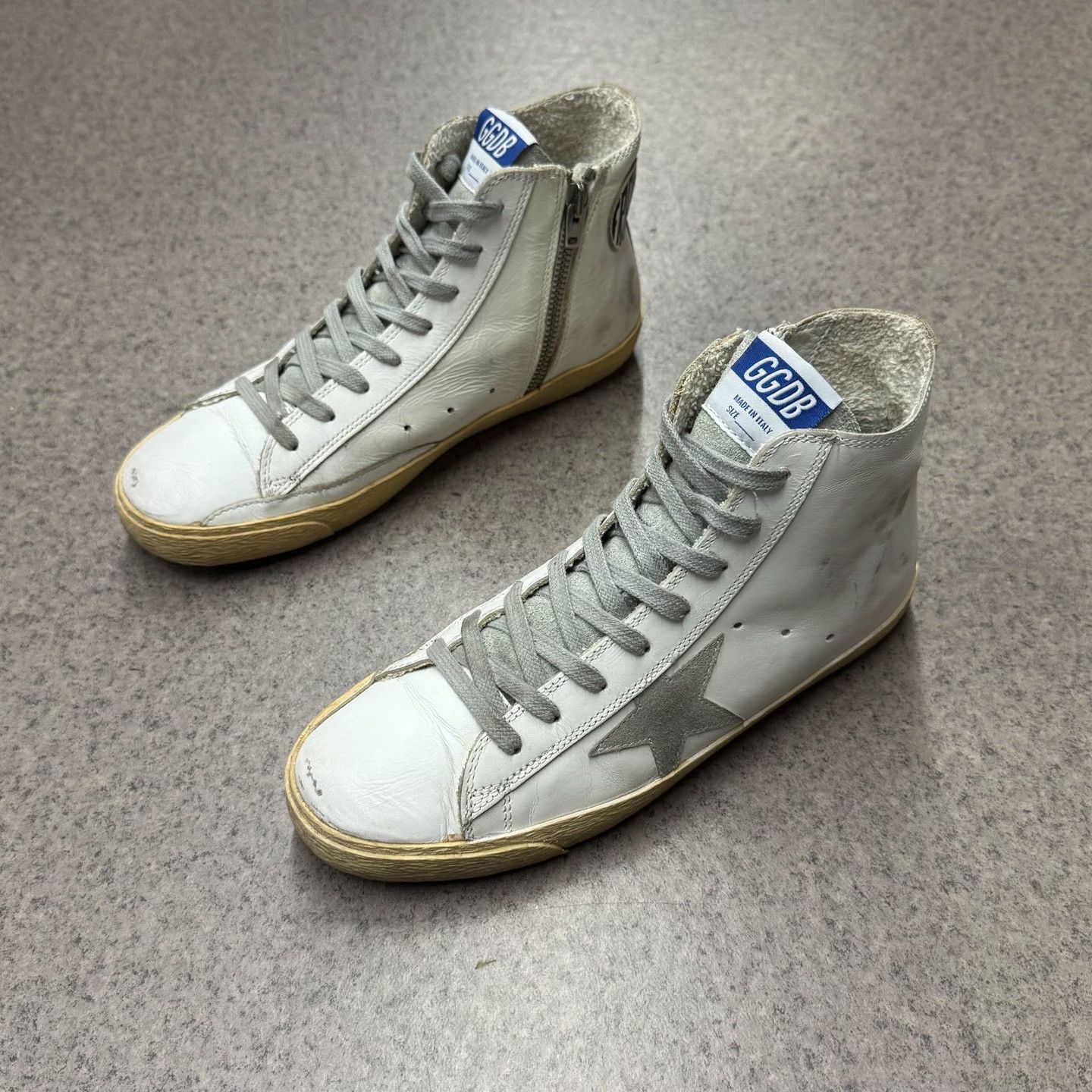 Golden Goose Golden Goose Yellow Hitop Sneakers us_7-5 Women Size US 7.5 / IT 37.5 - 5 Thumbnail