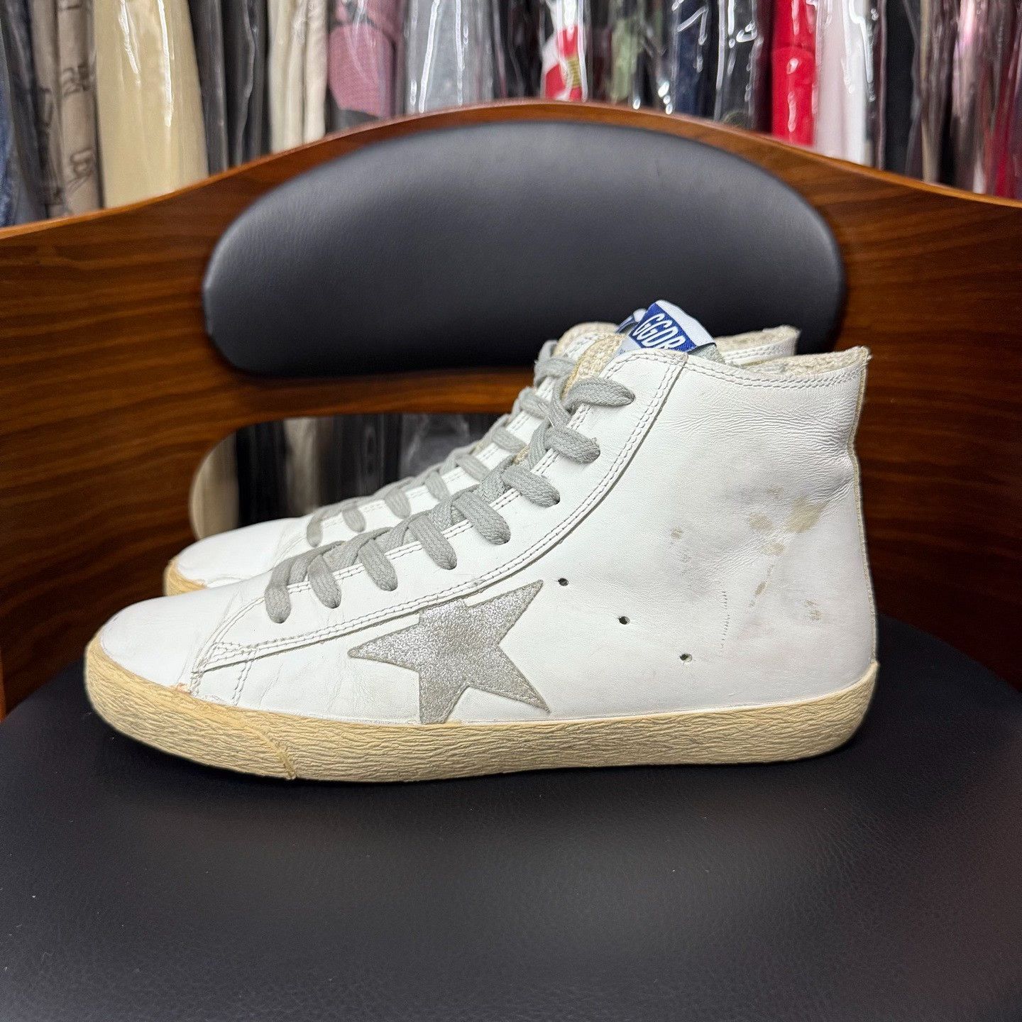 Golden Goose Golden Goose Yellow Hitop Sneakers us_7-5 Women Size US 7.5 / IT 37.5 - 6 Thumbnail