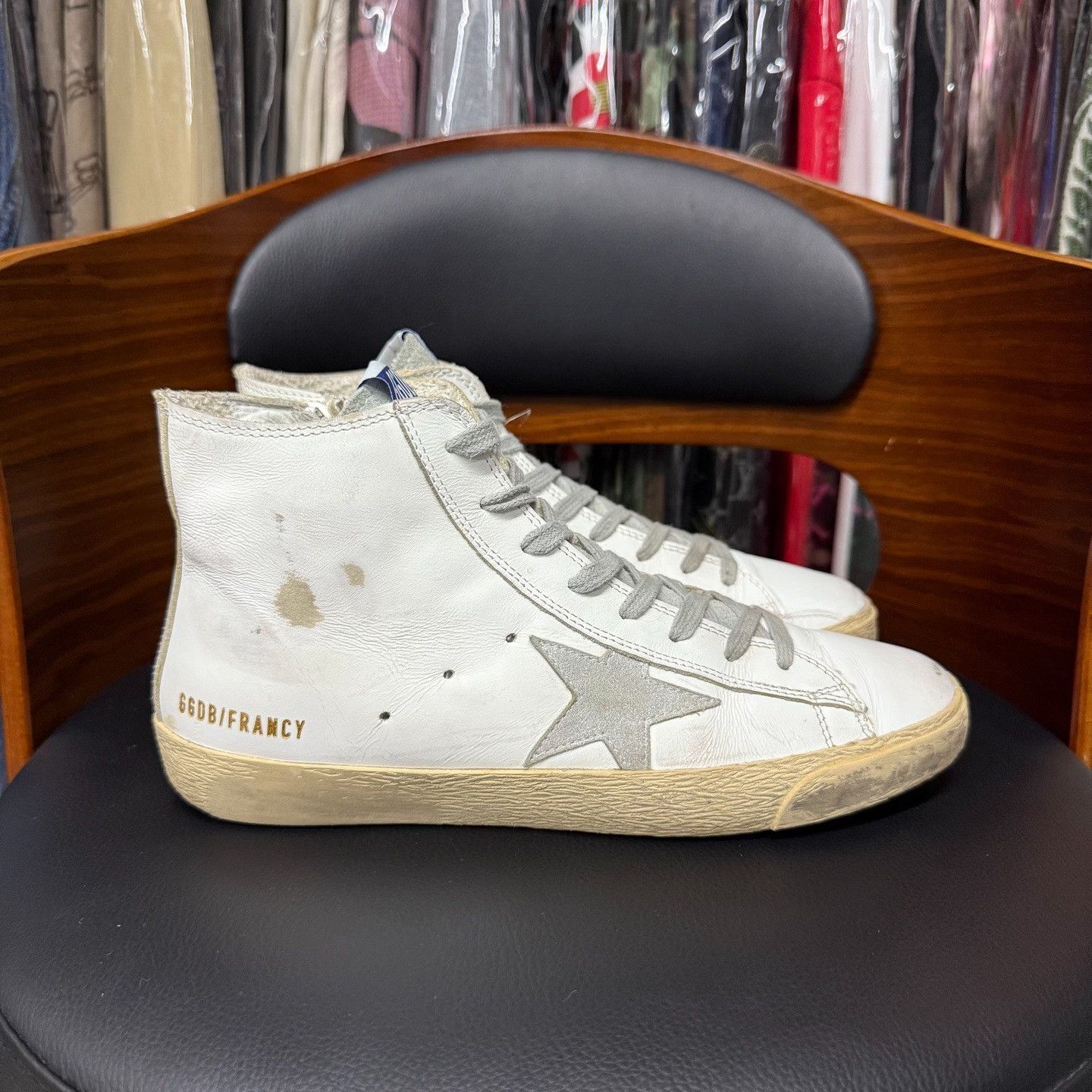 Golden Goose Golden Goose Yellow Hitop Sneakers us_7-5 Women Size US 7.5 / IT 37.5 - 4 Thumbnail