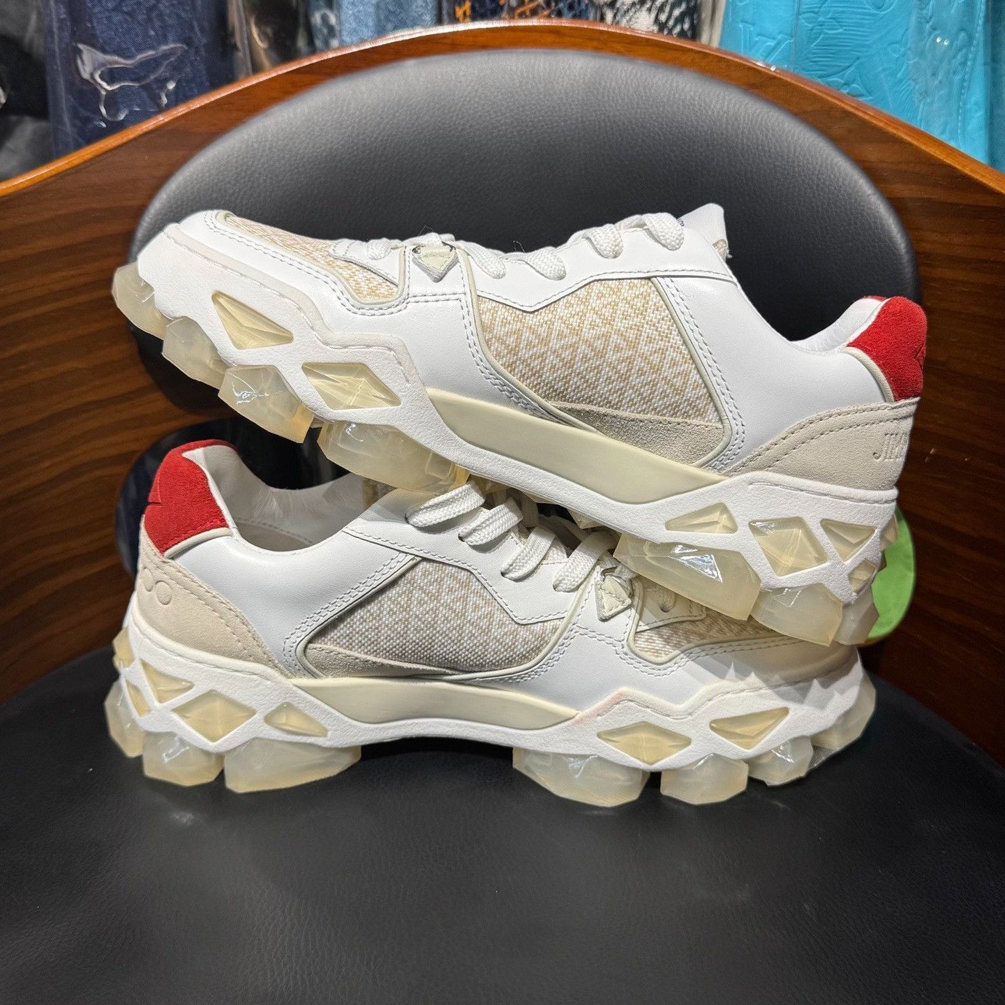 Jimmy Choo Jimmy Choo Training White Lowtop Sneakers us_6 Women Size US 6 / IT 36 - 7 Thumbnail
