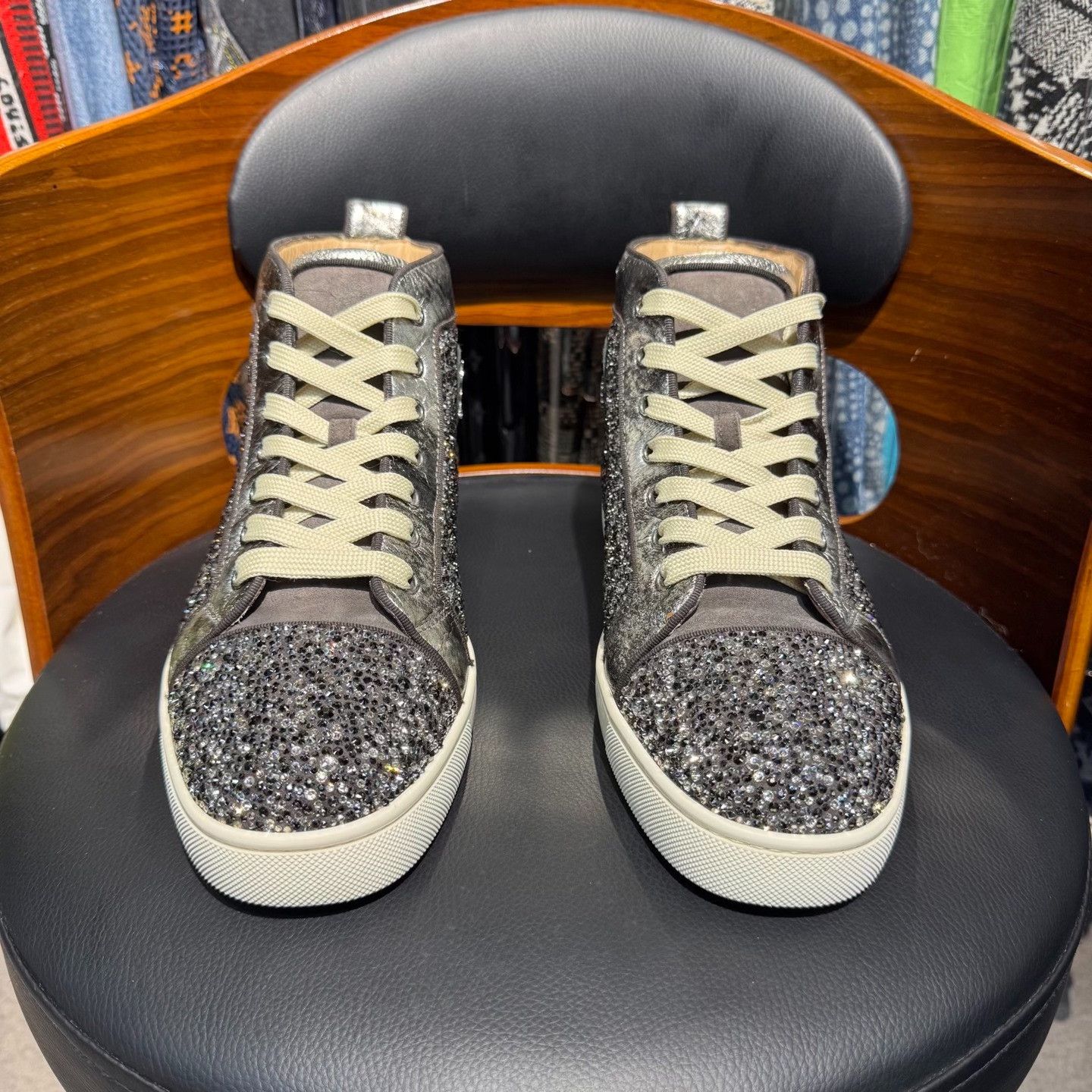 Jimmy Choo Jimmy Choo Gray Hitop Sneakers us_9 Women Size US 9 / IT 39 - 2 Thumbnail
