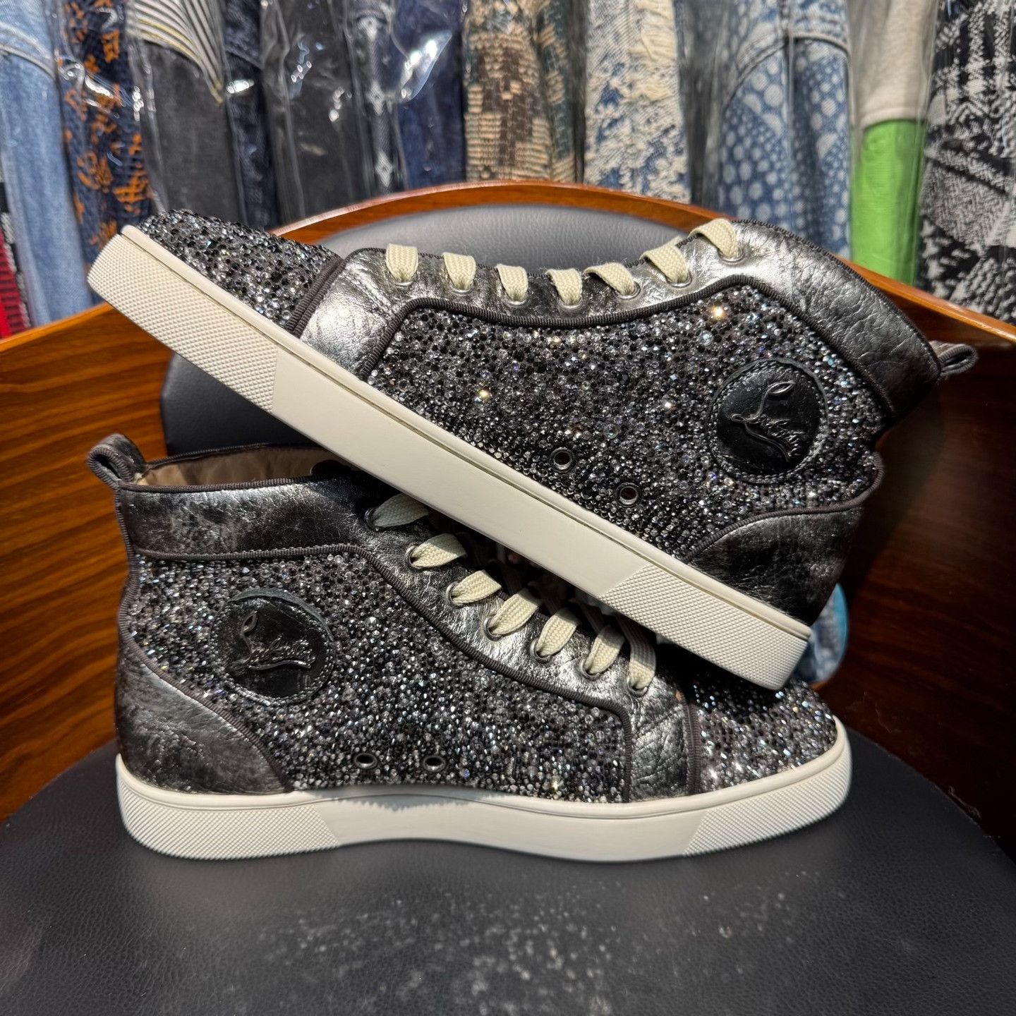 Jimmy Choo Jimmy Choo Gray Hitop Sneakers us_9 Women Size US 9 / IT 39 - 7 Thumbnail