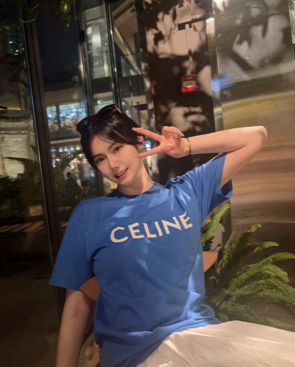 Celine Celine Blue T-Shirt l Men Size US L / EU 52-54 / 3 - 6 Thumbnail