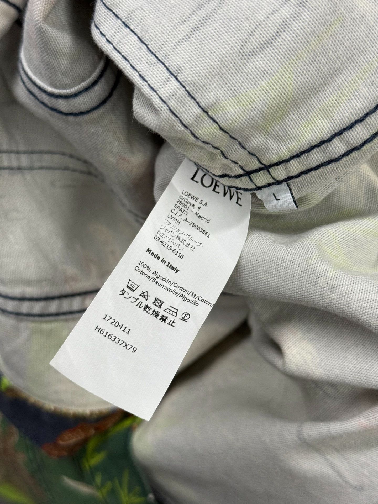 Loewe Loewe Denim Shirt l Men Size US L / EU 52-54 / 3 - 6 Thumbnail
