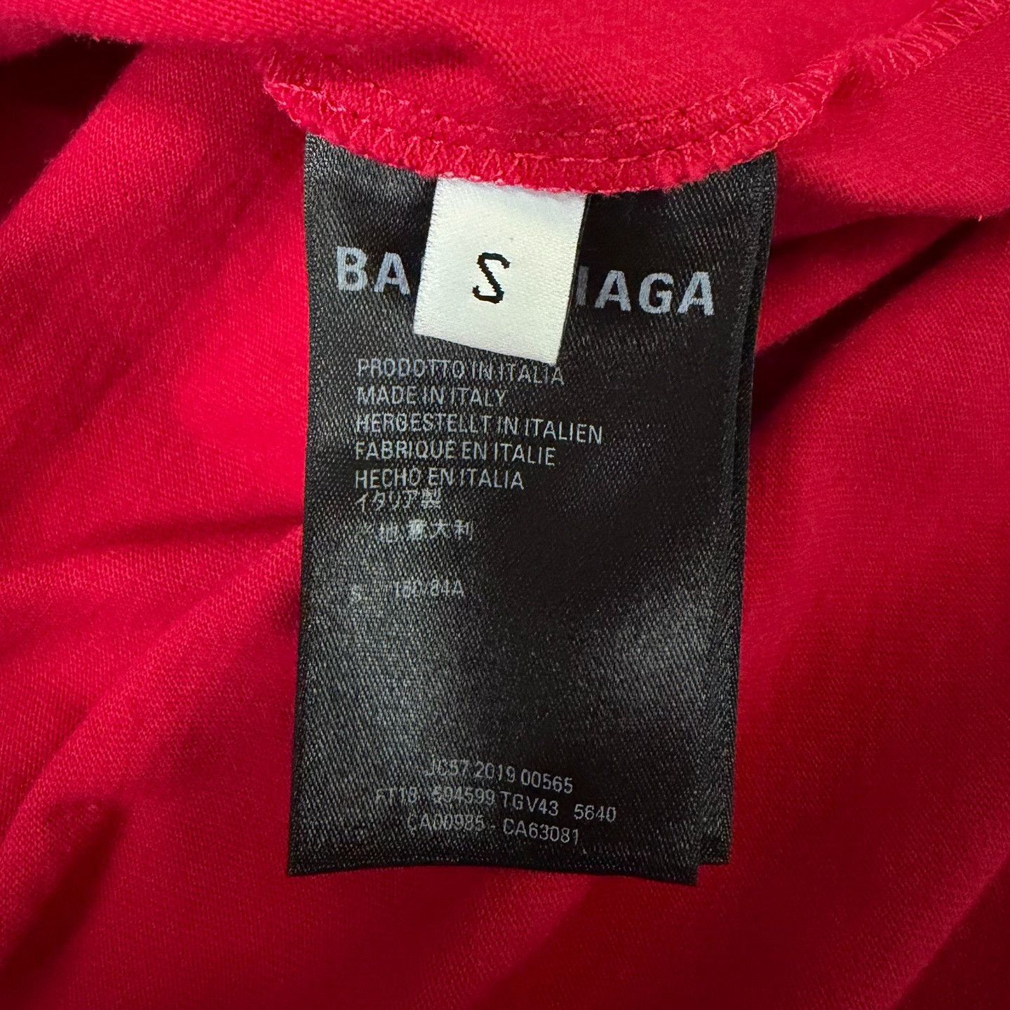 Balenciaga Balenciaga Red T-Shirt s Men Size US S / EU 44-46 / 1 - 4 Thumbnail