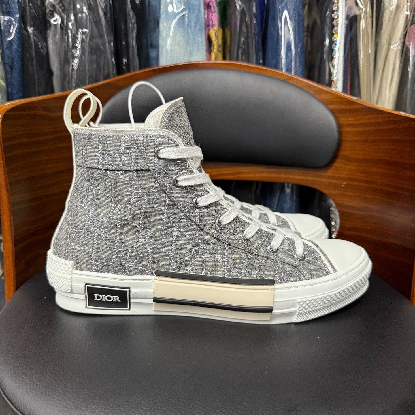 Dior Dior Gray Hitop Sneakers 9 Men Size US 9 / EU 42 - 4 Thumbnail