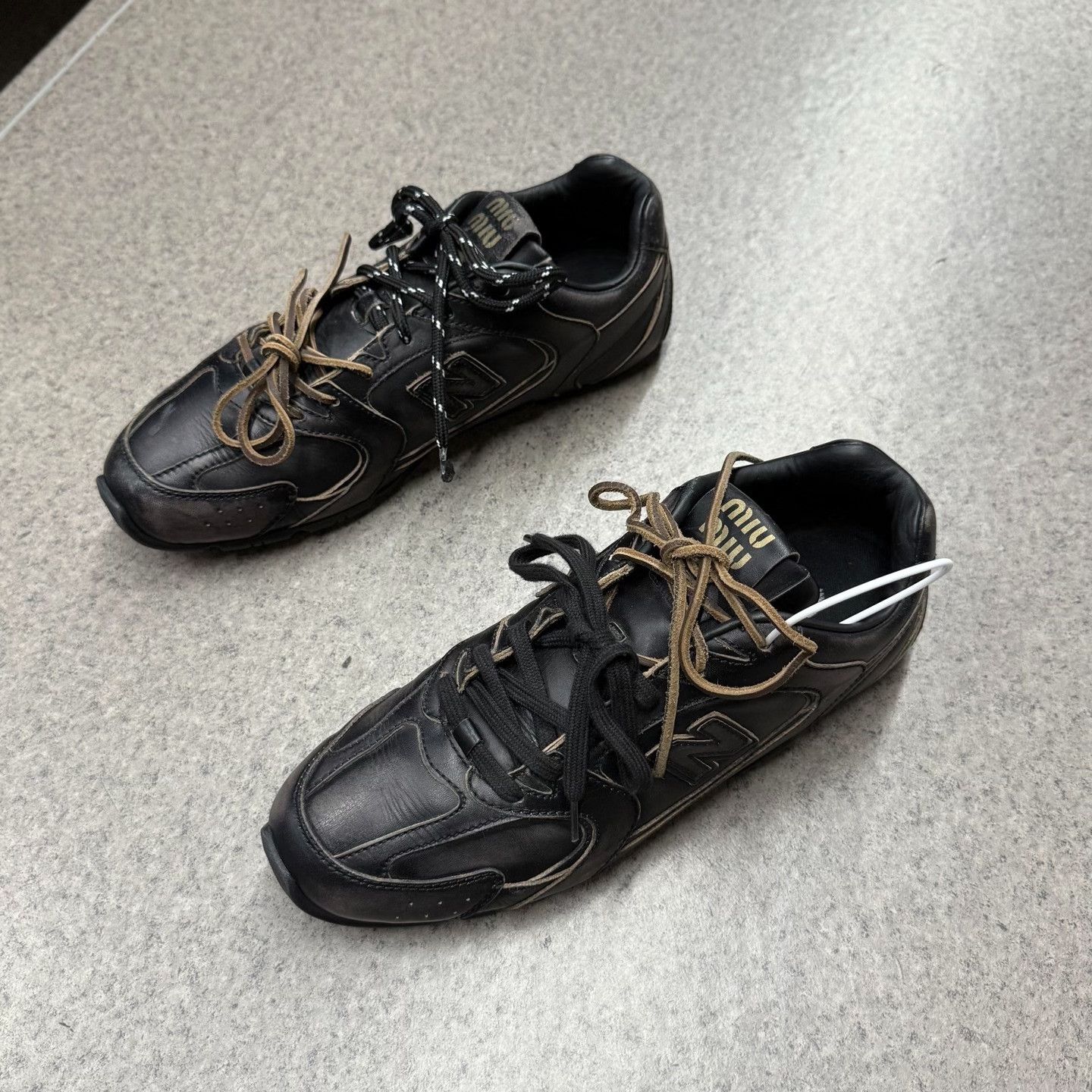 Miu Miu Miu Miu Collab Black Lowtop Sneakers us_10 Women Size US 10 / IT 40 - 5 Thumbnail