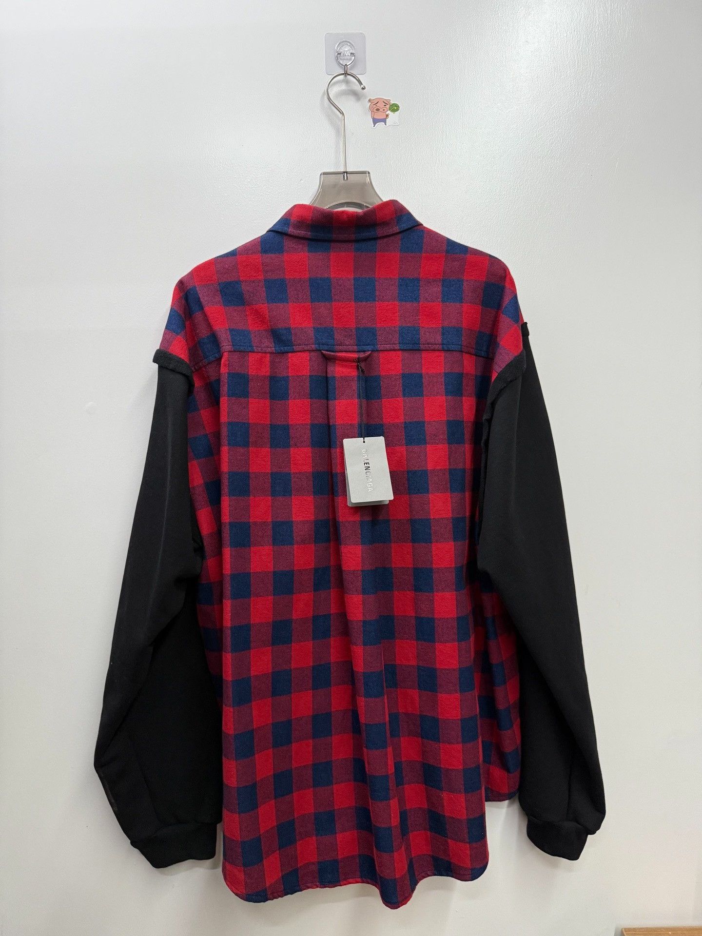 Balenciaga Balenciaga Patchwork Plaid Blue Shirt m Men Size US M / EU 48-50 / 2 - 4 Thumbnail
