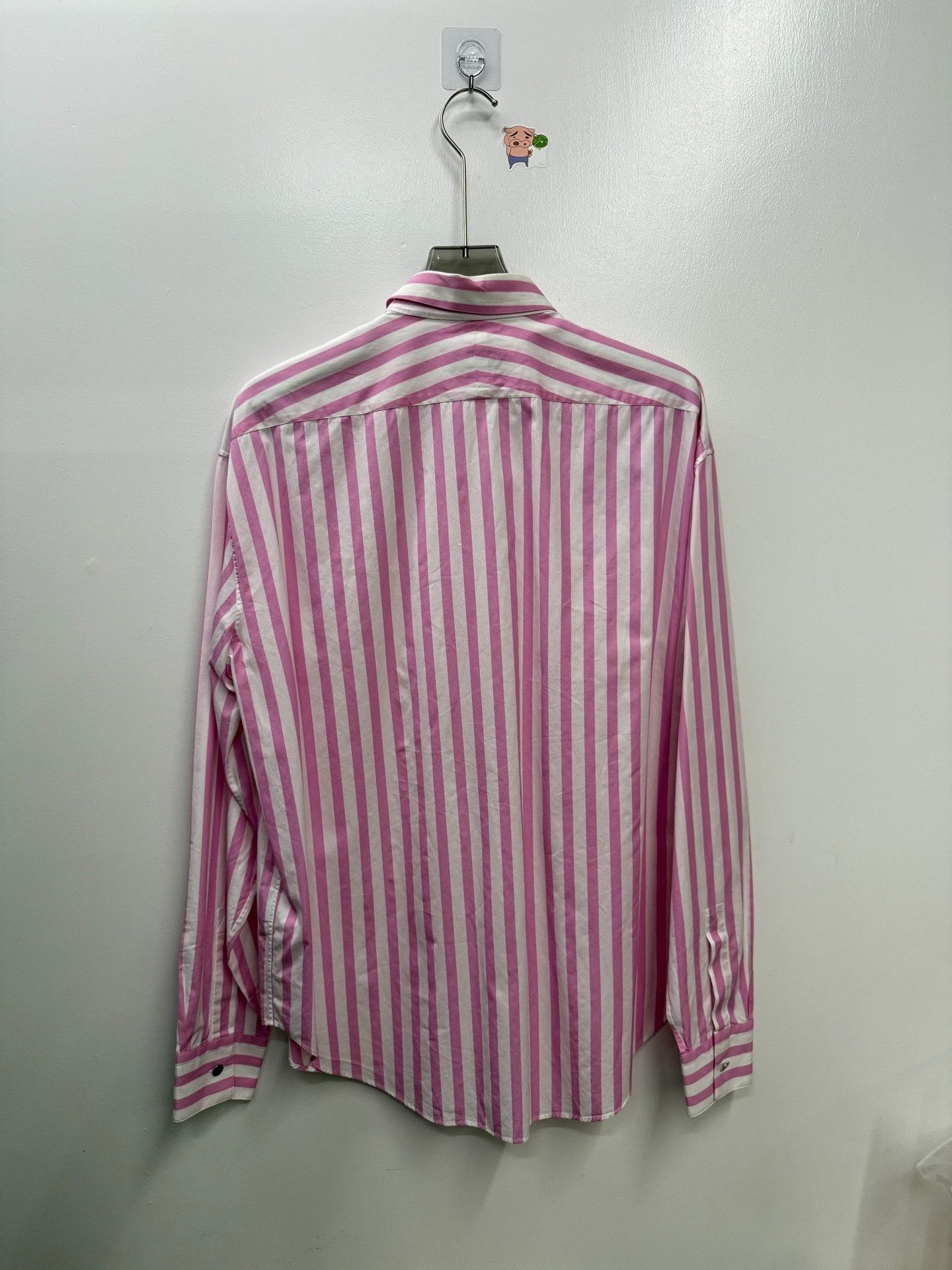 Hermes Hermes Striped Pink Shirt m Men Size US M / EU 48-50 / 2 - 4 Thumbnail