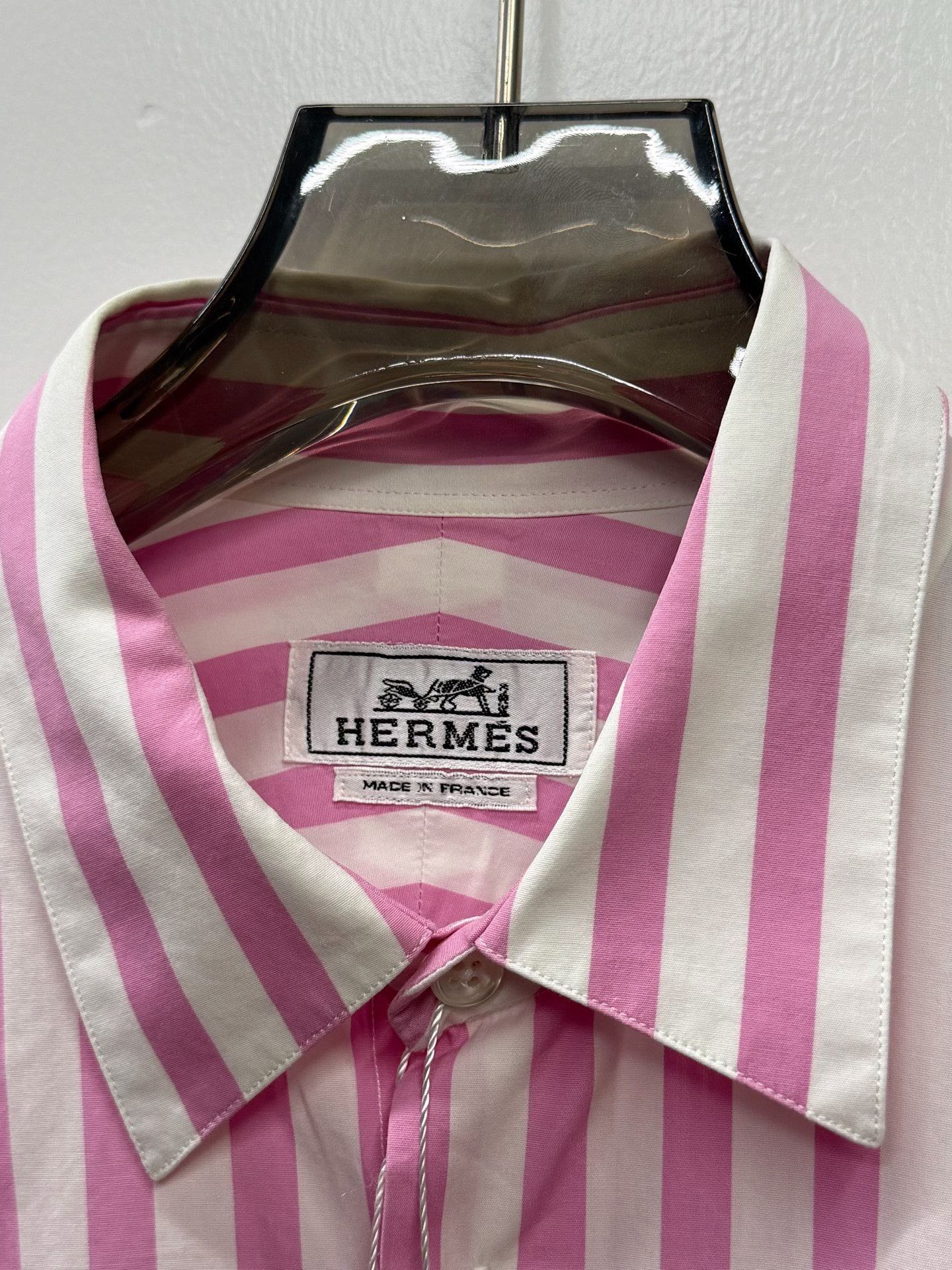 Hermes Hermes Striped Pink Shirt m Men Size US M / EU 48-50 / 2 - 2 Thumbnail