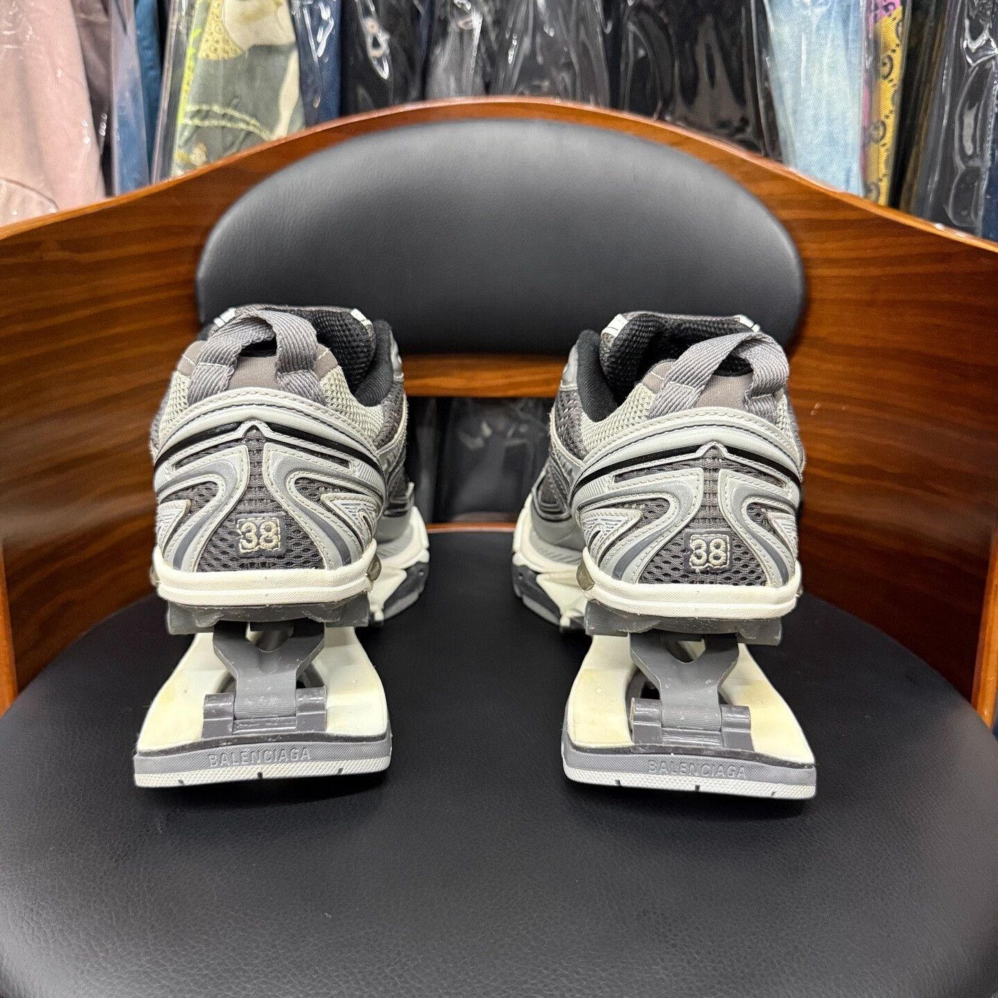 Balenciaga Balenciaga Distressed Gray Lowtop Sneakers us_7-5 Women Size US 7.5 / IT 37.5 - 3 Thumbnail
