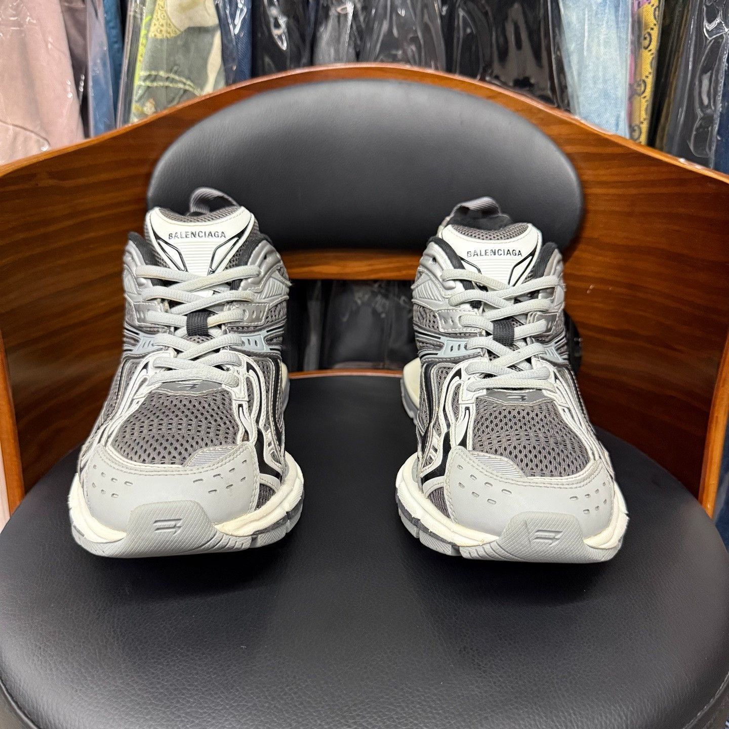 Balenciaga Balenciaga Distressed Gray Lowtop Sneakers us_7-5 Women Size US 7.5 / IT 37.5 - 2 Thumbnail