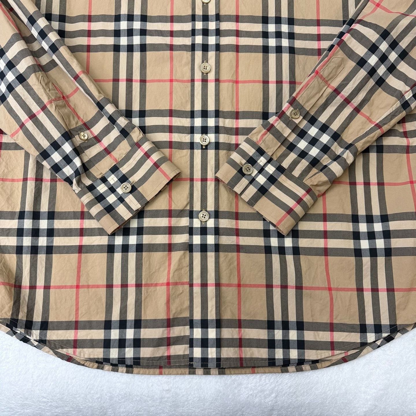Burberry Burberry Plaid Beige Shirt l Men Size US L / EU 52-54 / 3 - 2 Thumbnail