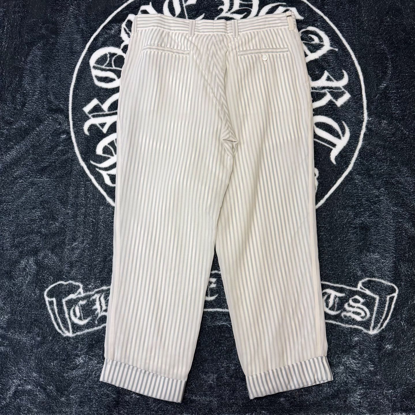 Dior Dior Striped White Formal Trousers 40r Men Size 40R - 2 Thumbnail