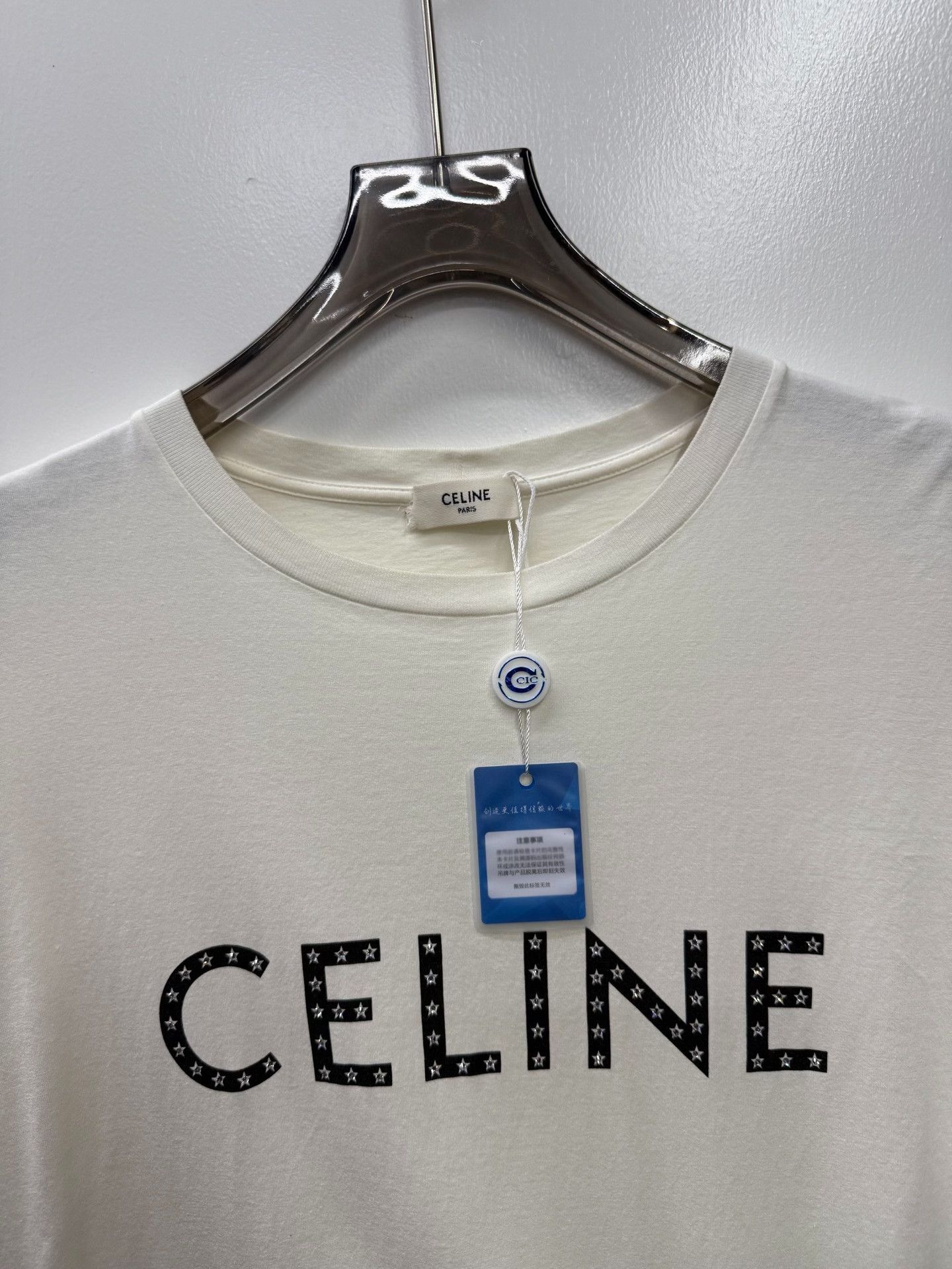 Celine Celine White T-Shirt M Women Size M / US 6-8 / IT 42-44 - 2 Thumbnail