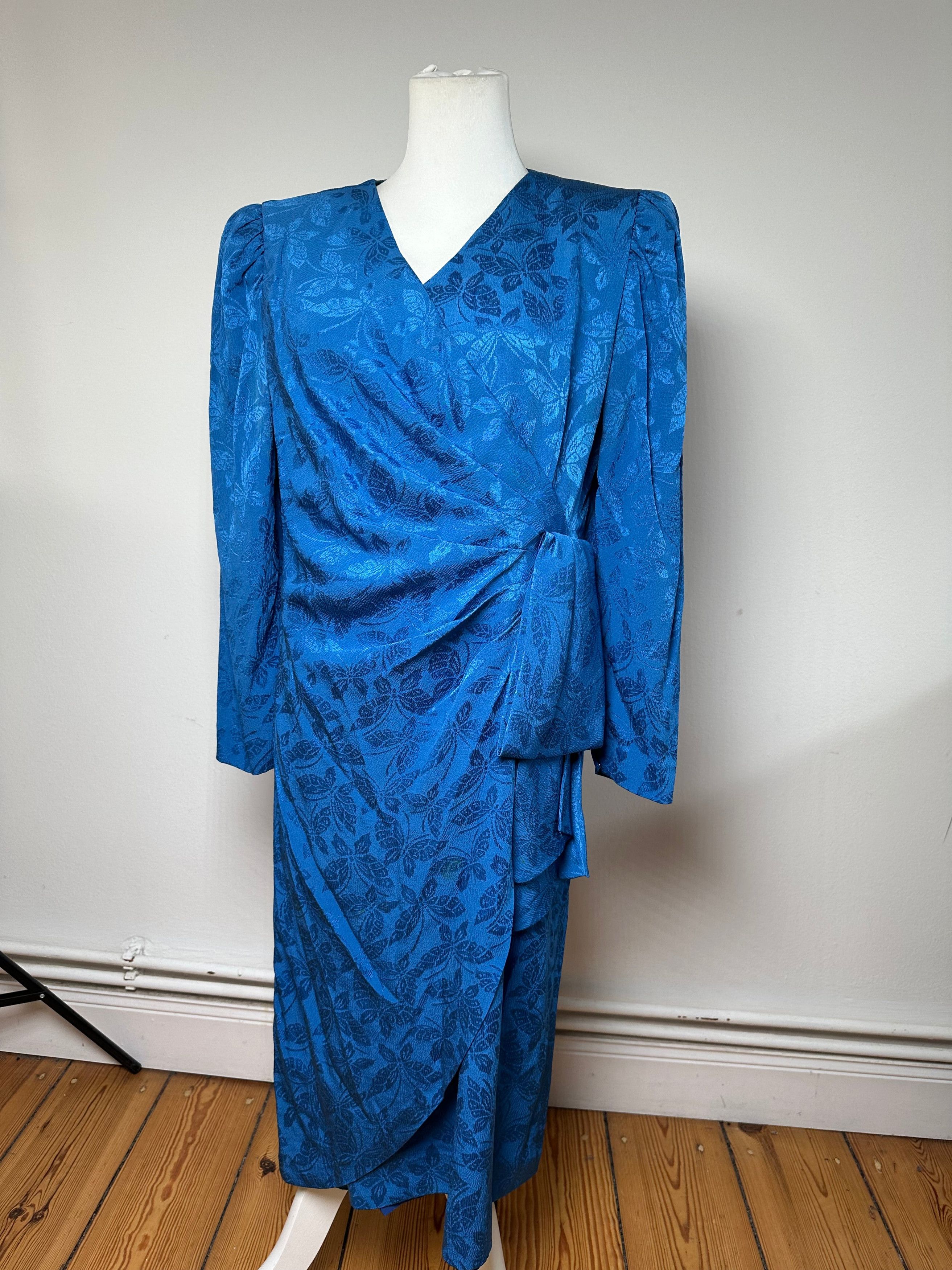 Givenchy Vintage Abstract Dress Blue Size L / US 10 / IT 46 - 13 Thumbnail