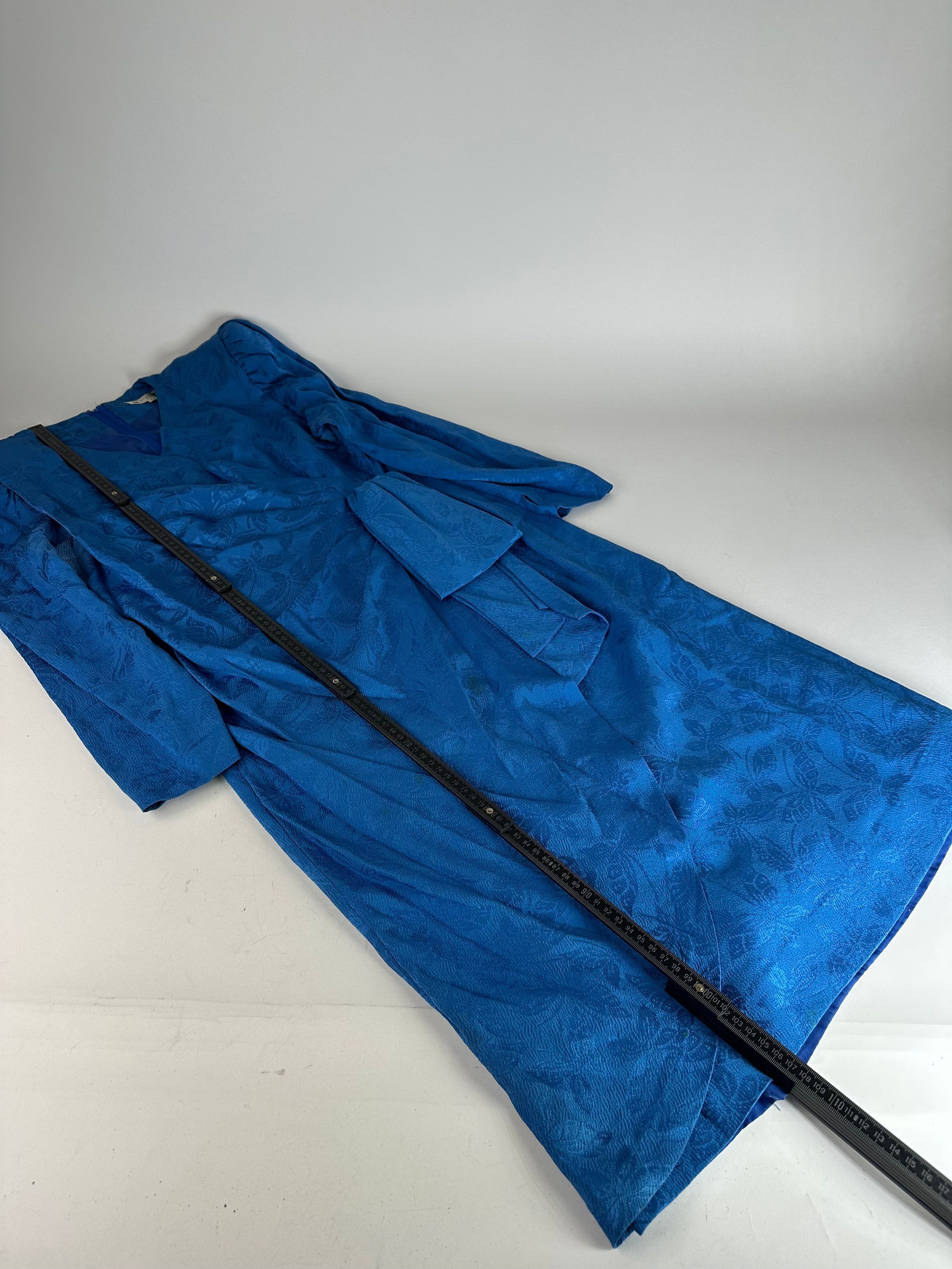 Givenchy Vintage Abstract Dress Blue Size L / US 10 / IT 46 - 8 Thumbnail