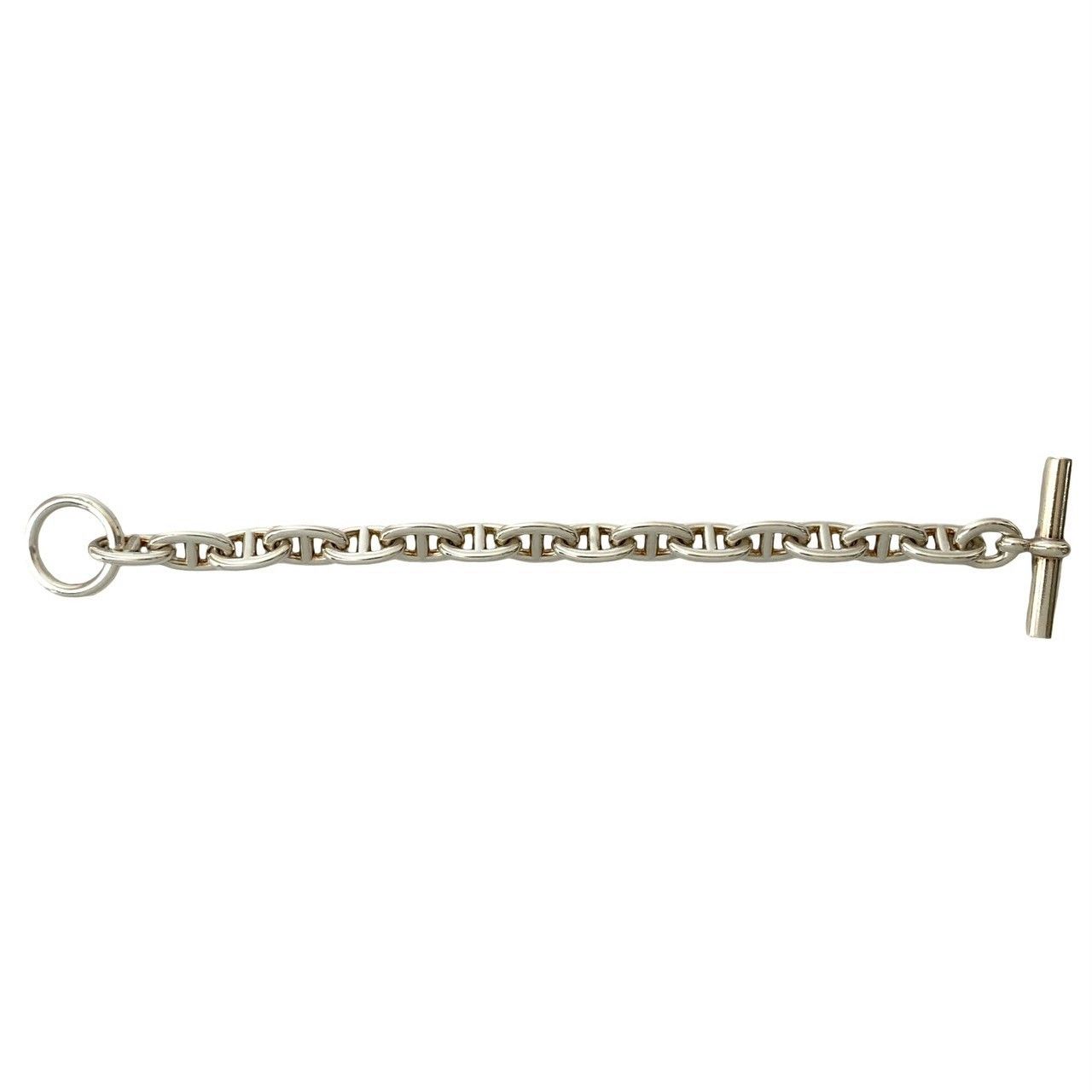 Hermes Hermes Hermes Chaine d’Ancre MM15 Silver Bracelet Precious Metal Bracelet DUTY FREE for USA Size ONE SIZE - 6 Thumbnail