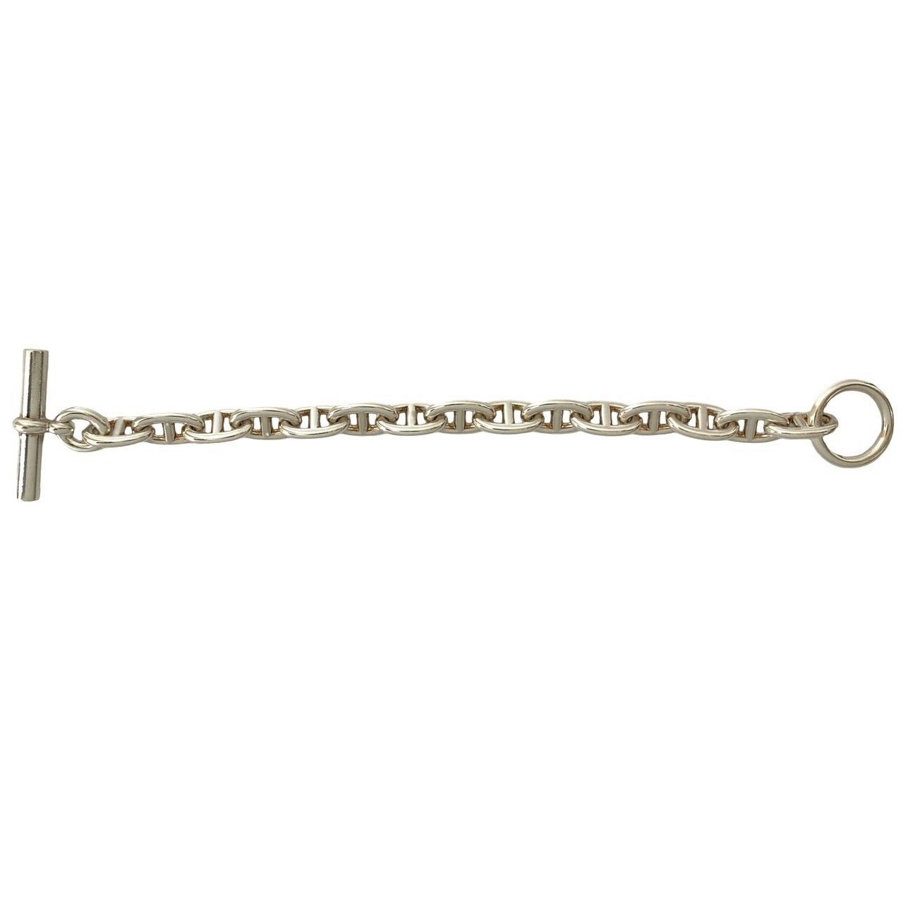 Hermes Hermes Hermes Chaine d’Ancre MM15 Silver Bracelet Precious Metal Bracelet DUTY FREE for USA Size ONE SIZE - 5 Thumbnail