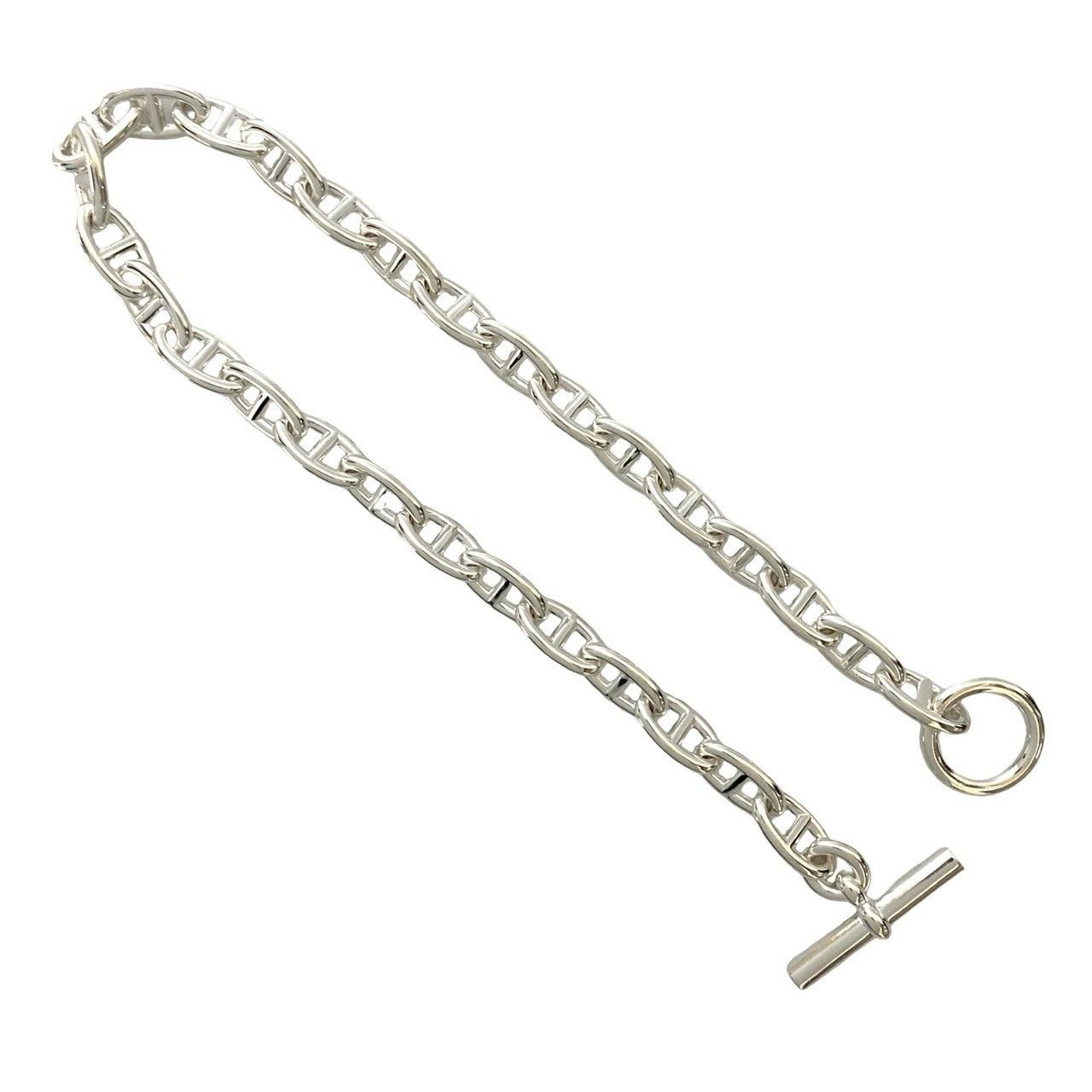 Hermes Hermes Hermes Chaine d’Ancre MM15 Silver Bracelet Precious Metal Bracelet DUTY FREE for USA Size ONE SIZE - 4 Thumbnail