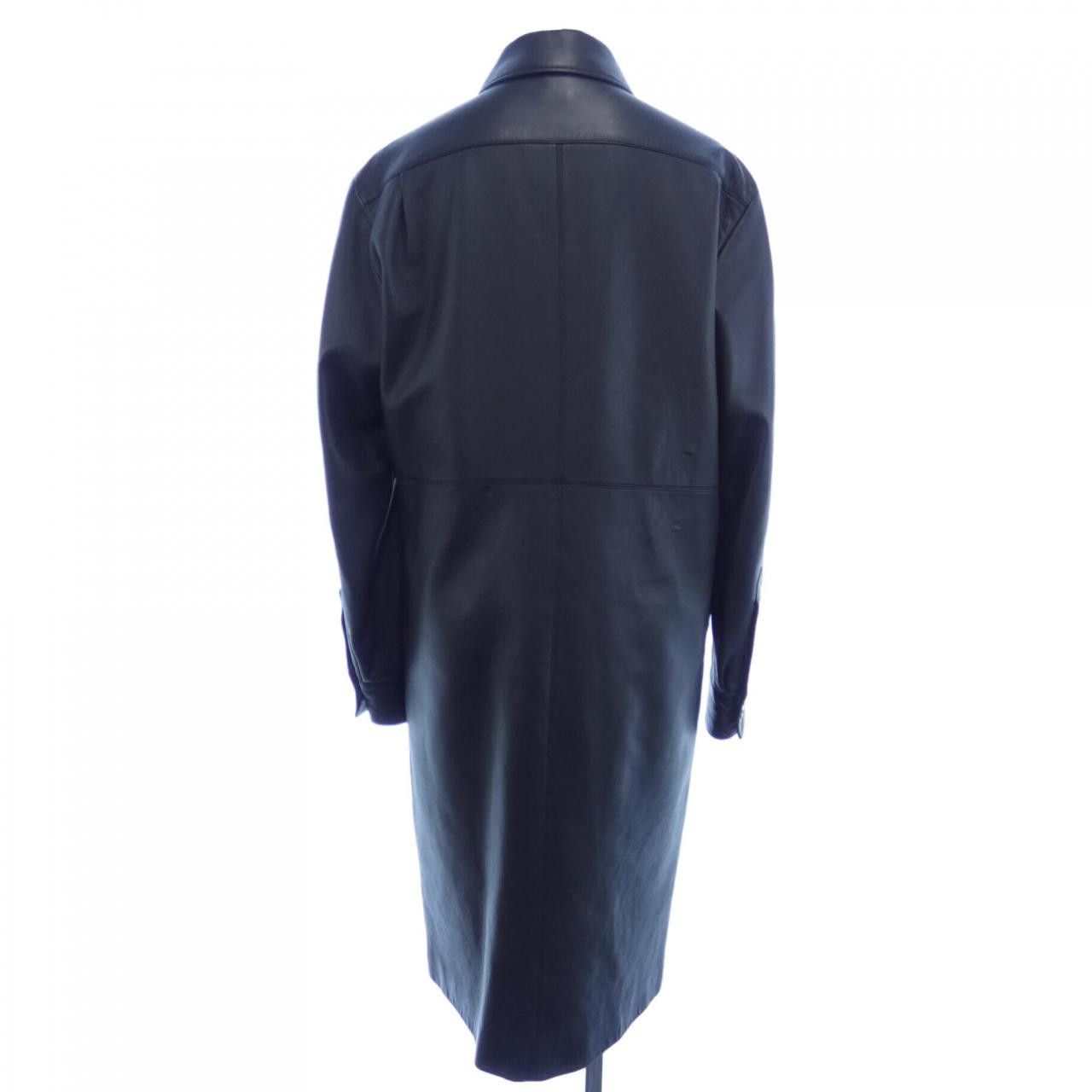 Hermes Hermes Hermes Lambskin Coat Leather Outerwear DUTY FREE for USA Size ONE SIZE - 2 Thumbnail
