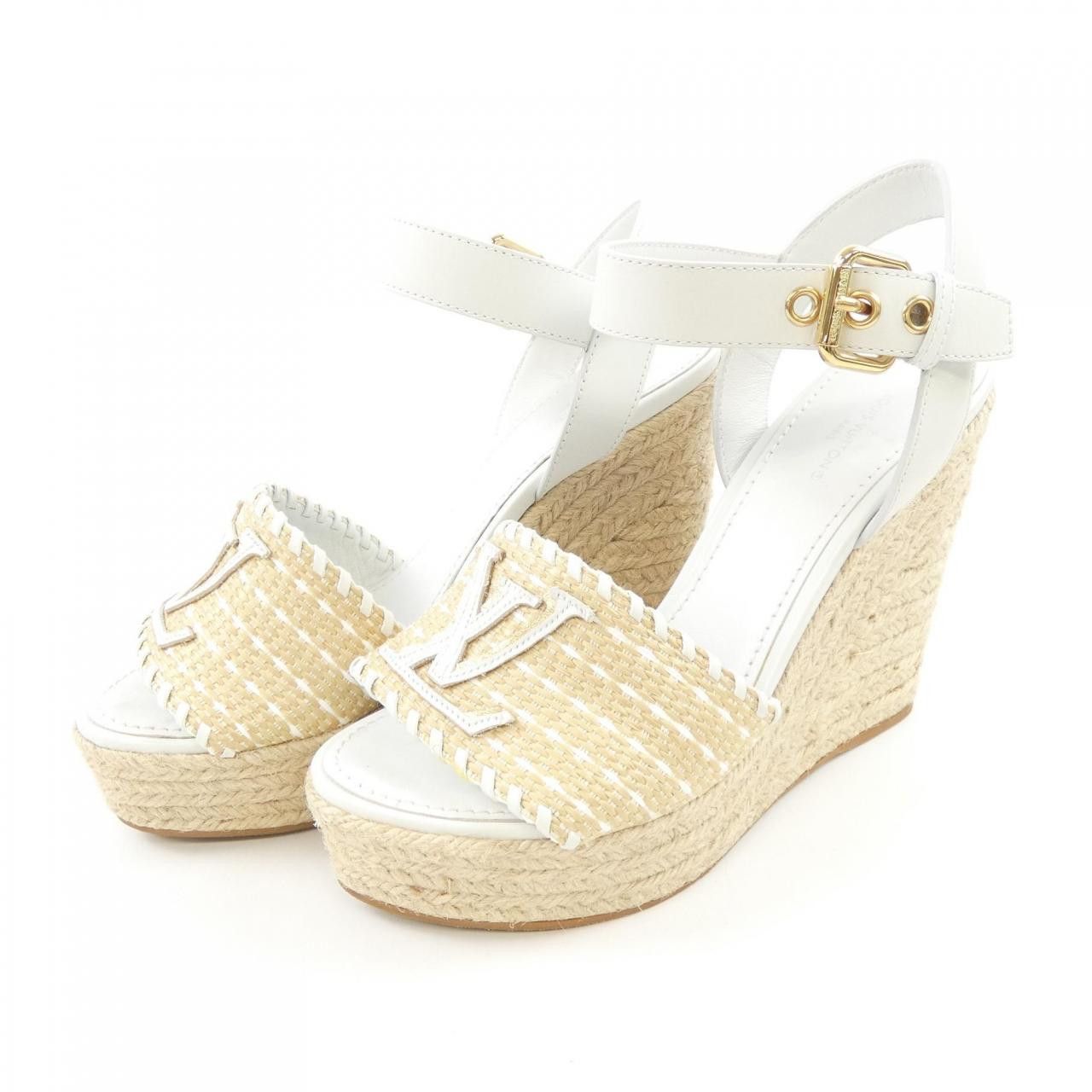 Louis Vuitton Louis Vuitton Louis Vuitton Starboard Line Leather Platform Sandals Limited Leather Shoes DUTY FREE for USA Size ONE SIZE - 3 Thumbnail
