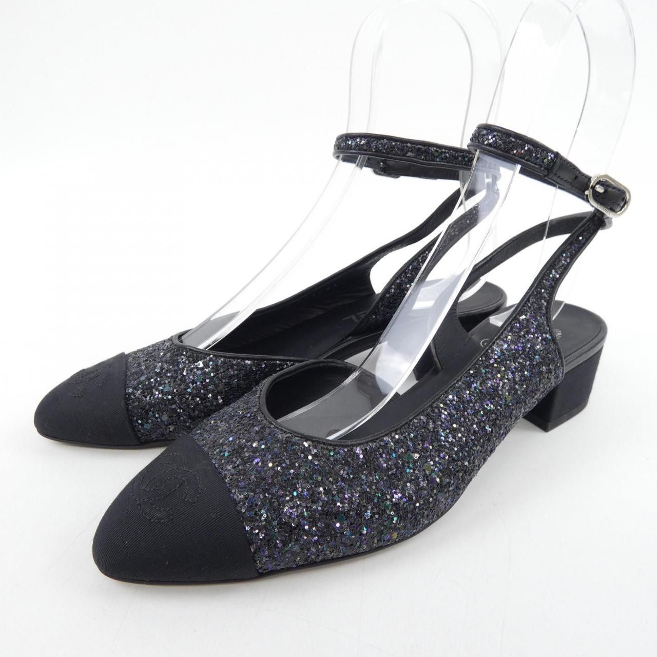 Chanel Chanel Chanel Open Shoes Shoes Leather Shoes G37594Y55352 DUTY FREE for USA Size ONE SIZE - 3 Thumbnail