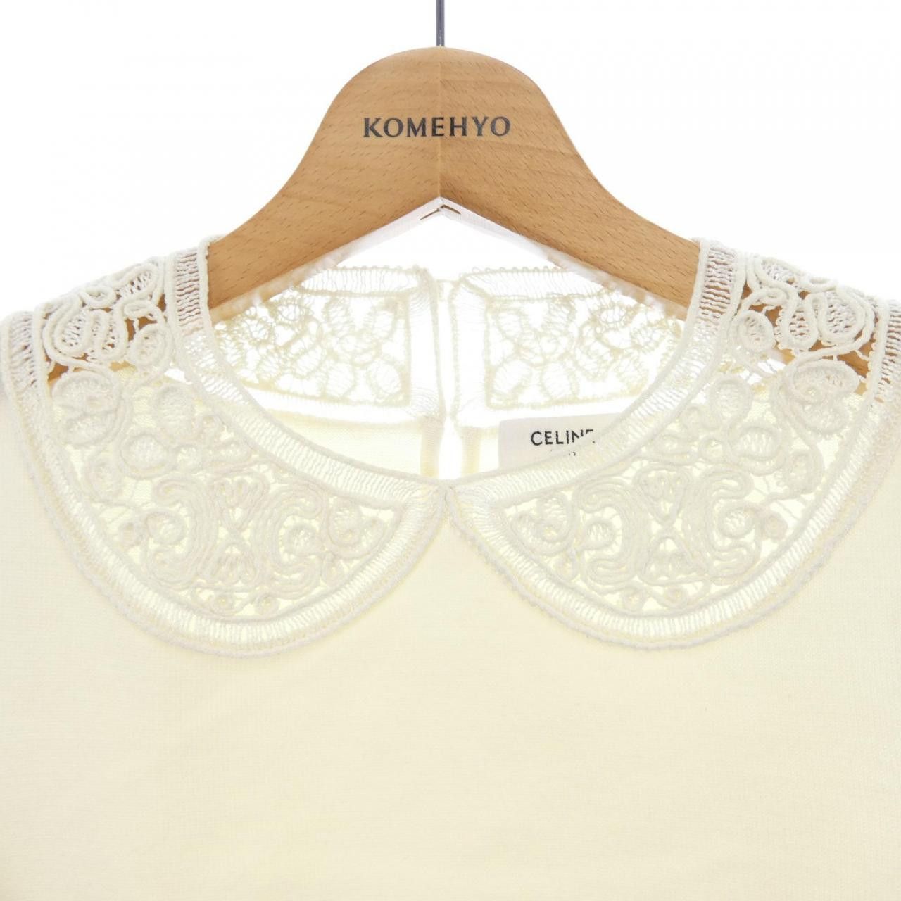 Celine Celine CELINE Cornely Collar Top Textile Tops RY0420H11 DUTY FREE for USA Size ONE SIZE - 5 Thumbnail