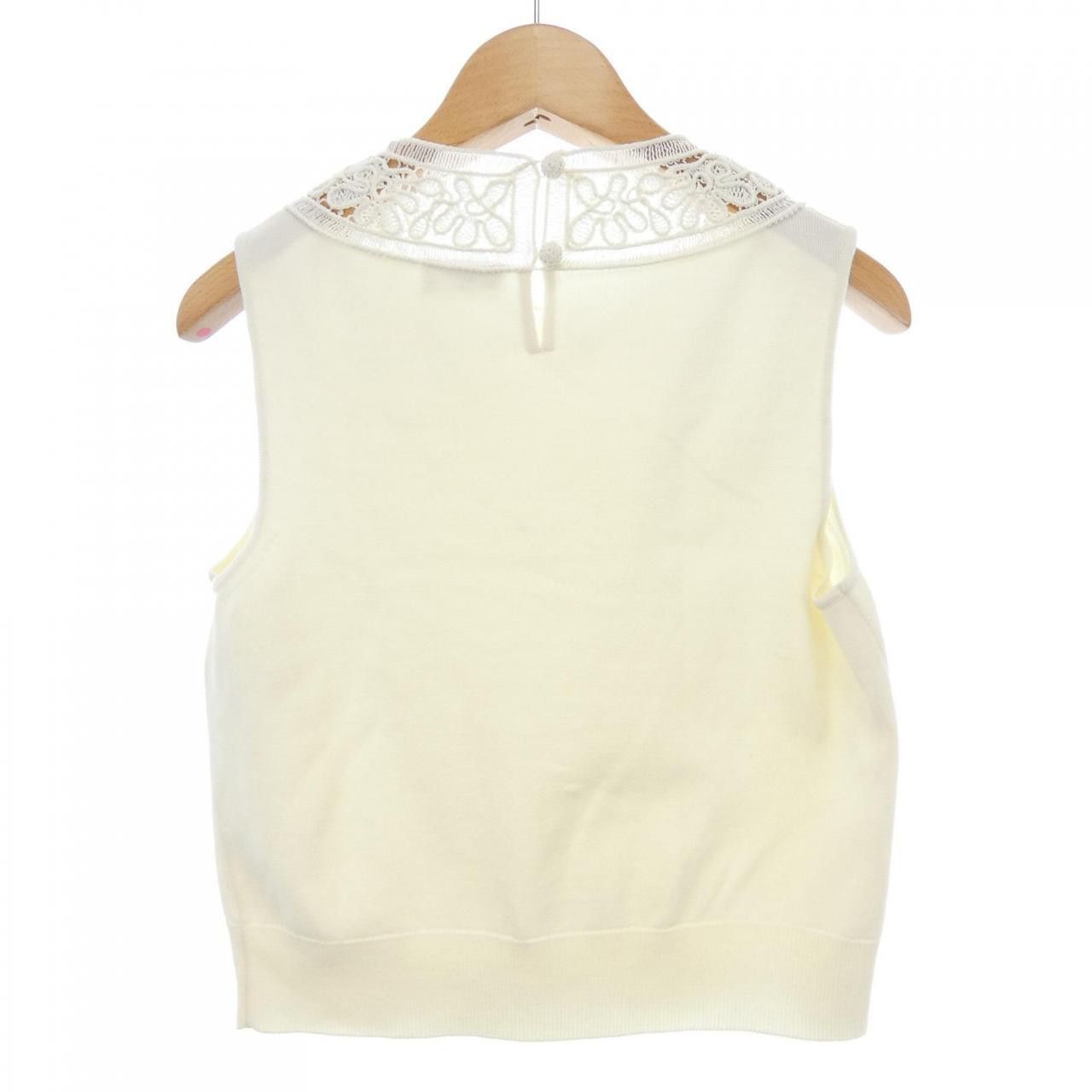 Celine Celine CELINE Cornely Collar Top Textile Tops RY0420H11 DUTY FREE for USA Size ONE SIZE - 2 Thumbnail