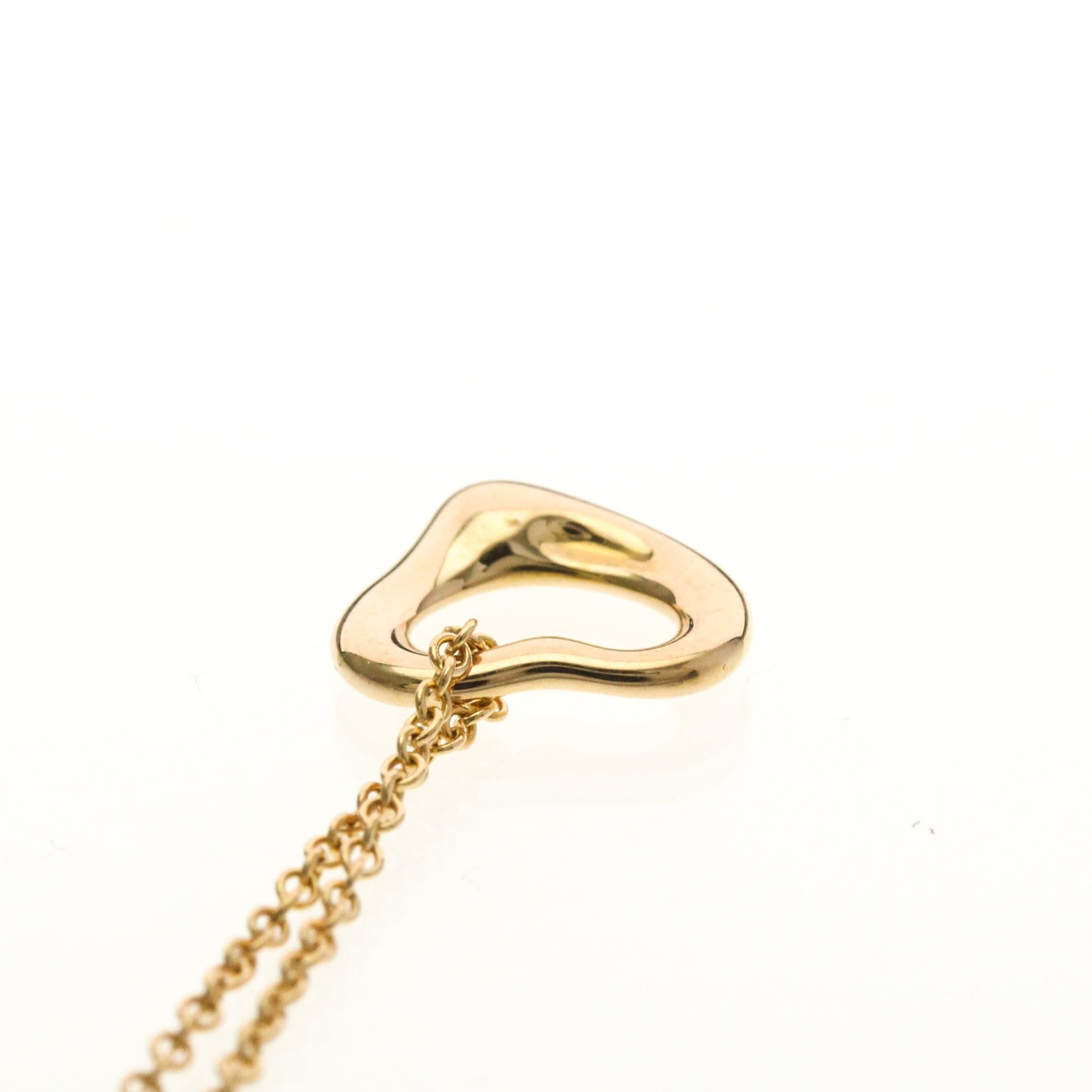 Tiffany & Co. Tiffany Open Heart Pink Gold (18K) No Stone Women,Men Fashion Pendant Necklace (Pink Gold) Size ONE SIZE - 6 Thumbnail