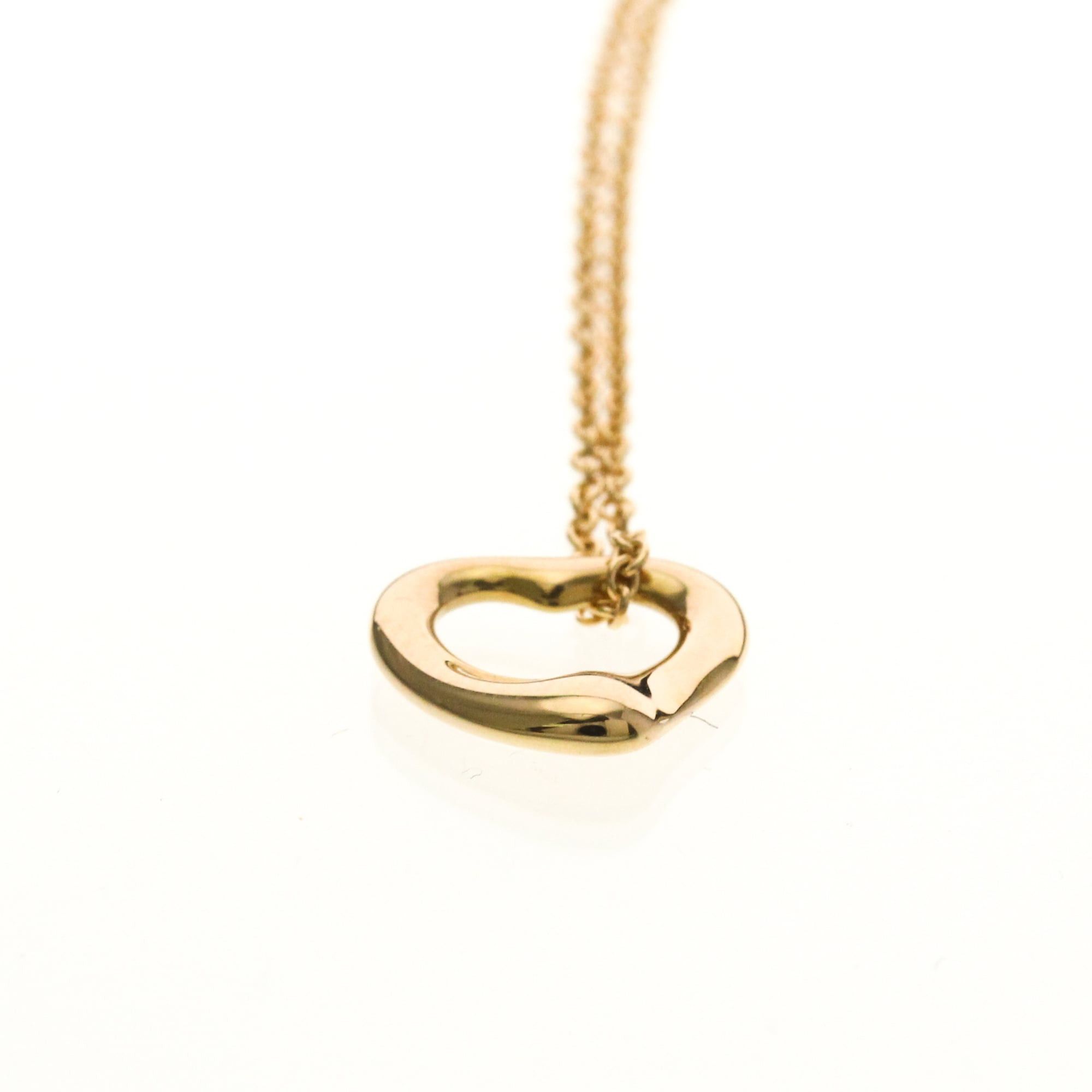 Tiffany & Co. Tiffany Open Heart Pink Gold (18K) No Stone Women,Men Fashion Pendant Necklace (Pink Gold) Size ONE SIZE - 4 Thumbnail