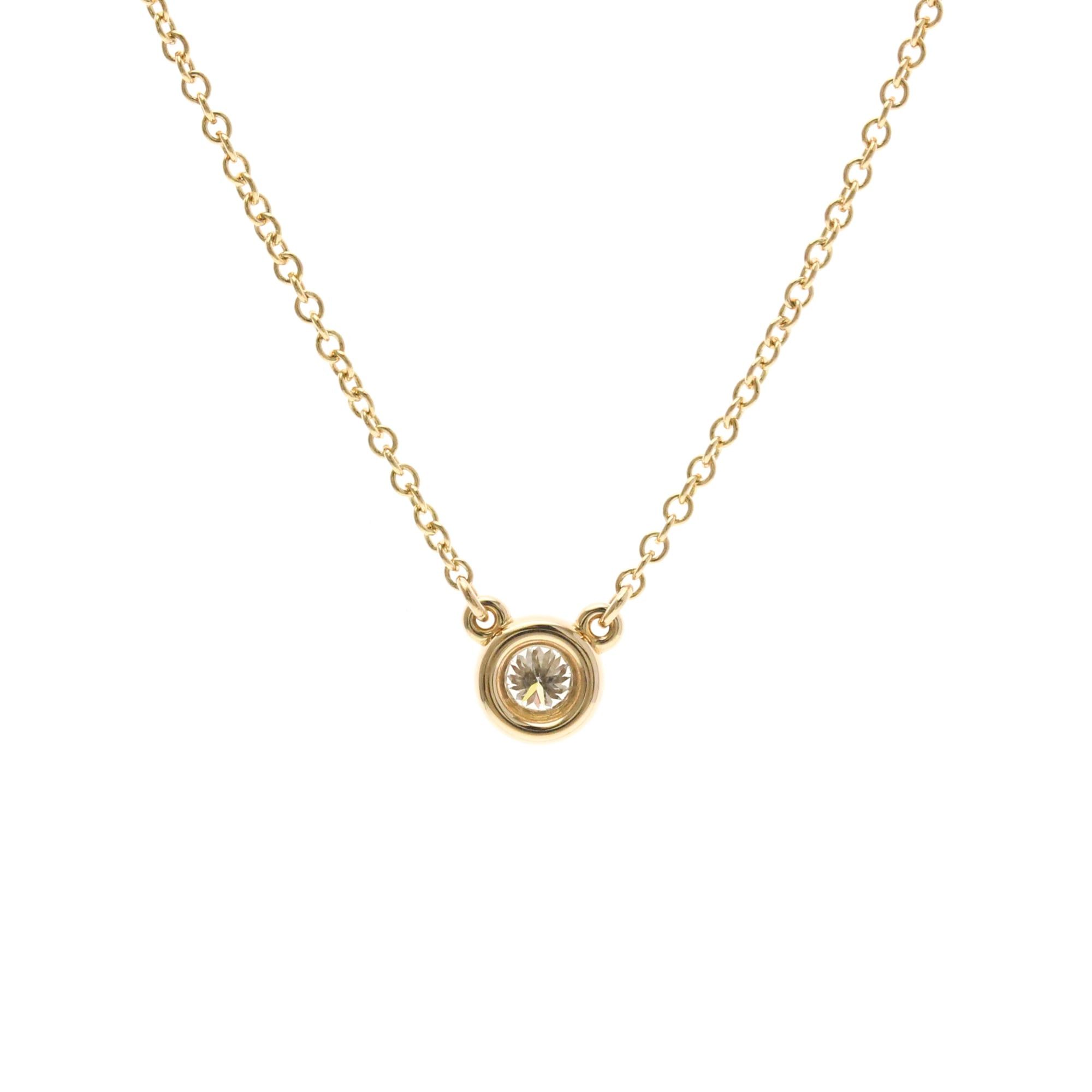 Tiffany & Co. Tiffany Diamonds By The Yard Pink Gold (18K) Diamond Men,Women Fashion Pendant Necklace (Pink Gold) Size ONE SIZE - 2 Thumbnail