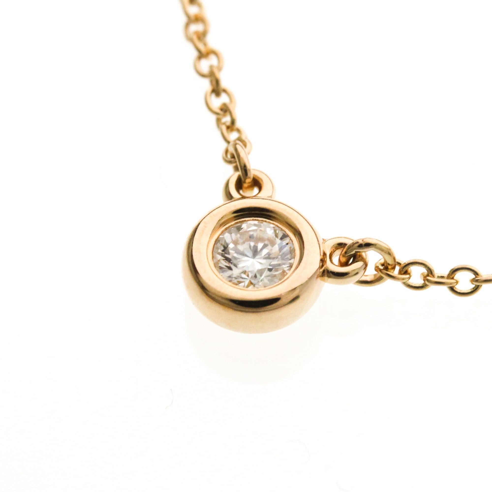 Tiffany & Co. Tiffany Diamonds By The Yard Pink Gold (18K) Diamond Men,Women Fashion Pendant Necklace (Pink Gold) Size ONE SIZE - 8 Thumbnail