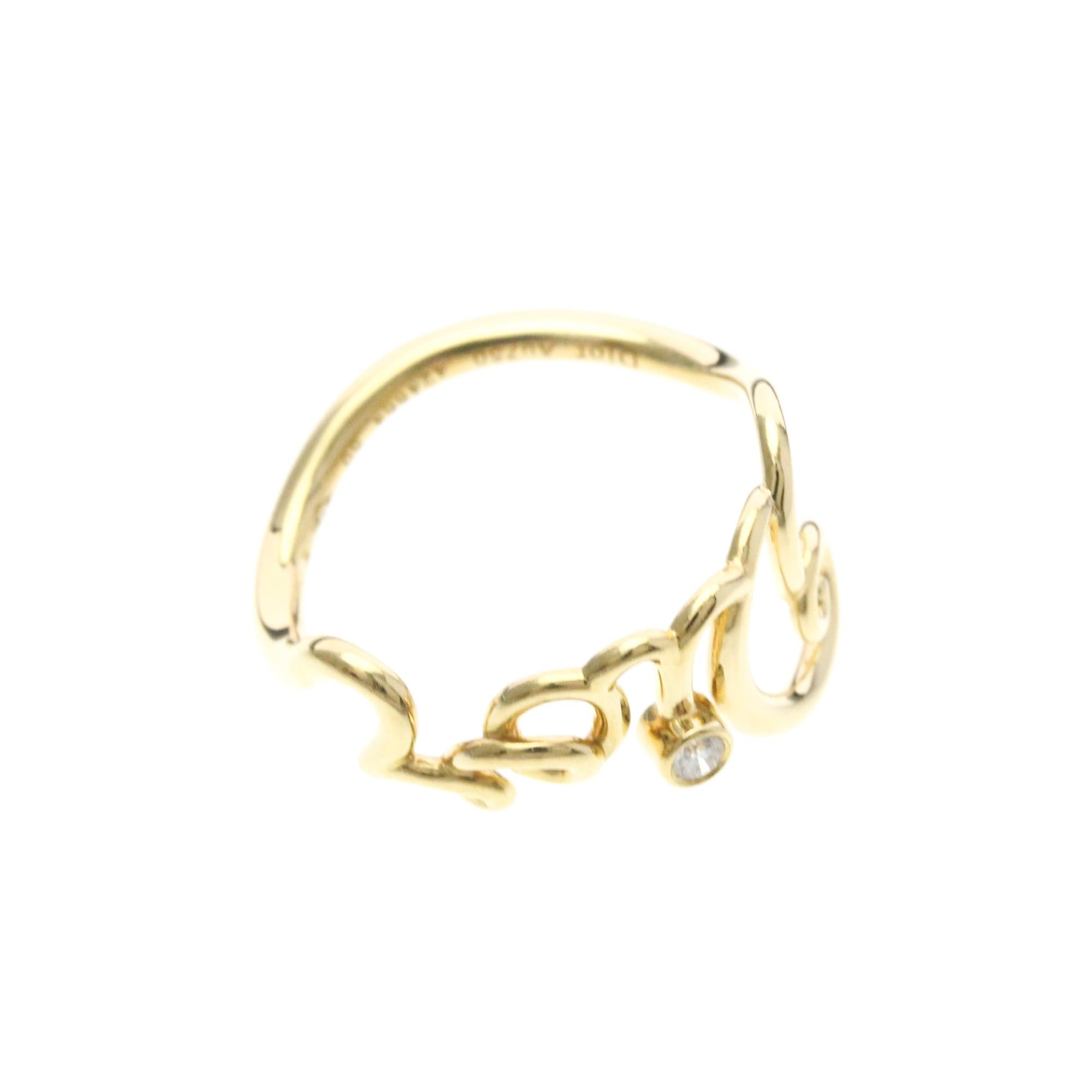 Dior Christian Dior Dioramour Ring JOUI95052 Yellow Gold (18K) Fashion Diamond Band Ring Gold Size ONE SIZE - 10 Thumbnail