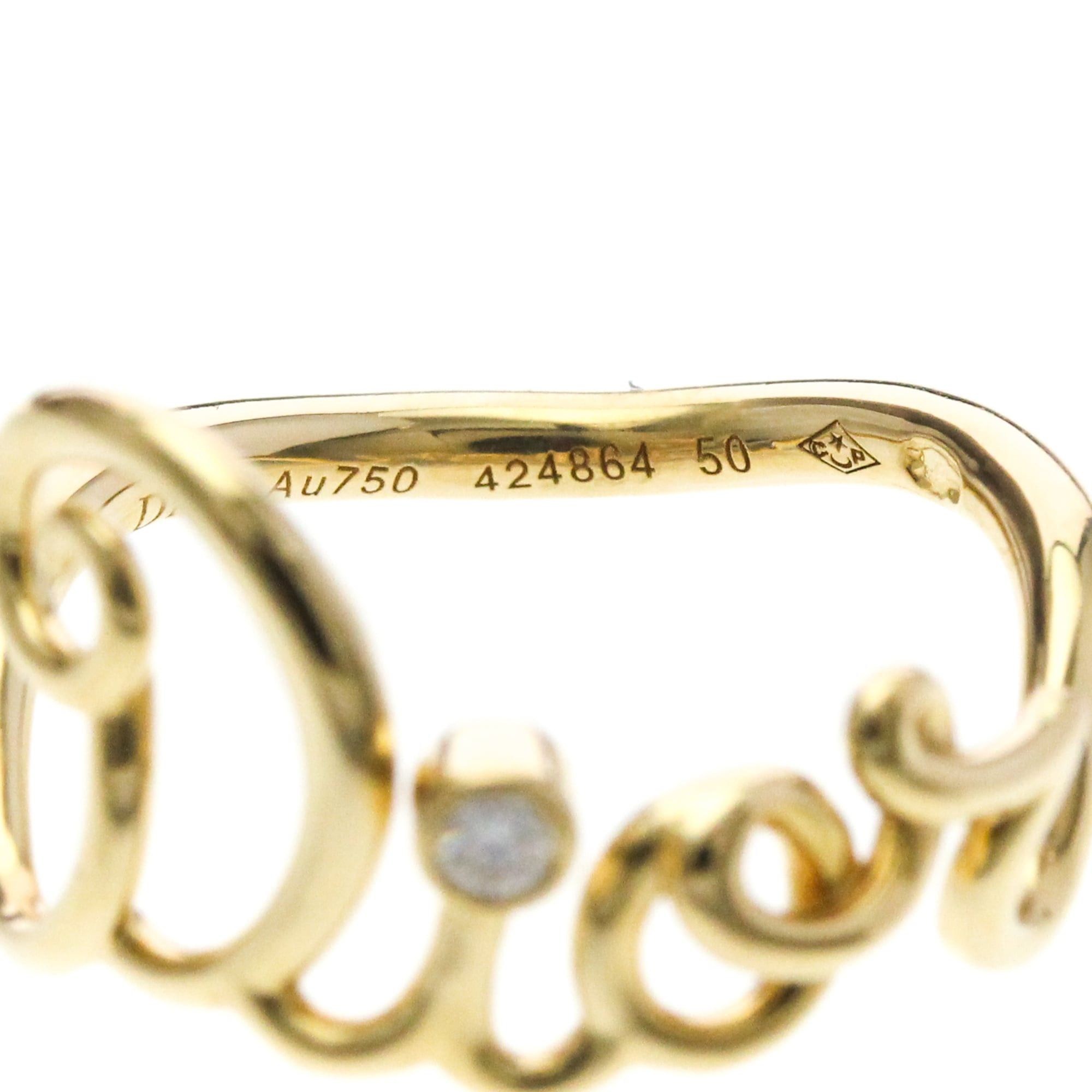 Dior Christian Dior Dioramour Ring JOUI95052 Yellow Gold (18K) Fashion Diamond Band Ring Gold Size ONE SIZE - 6 Thumbnail