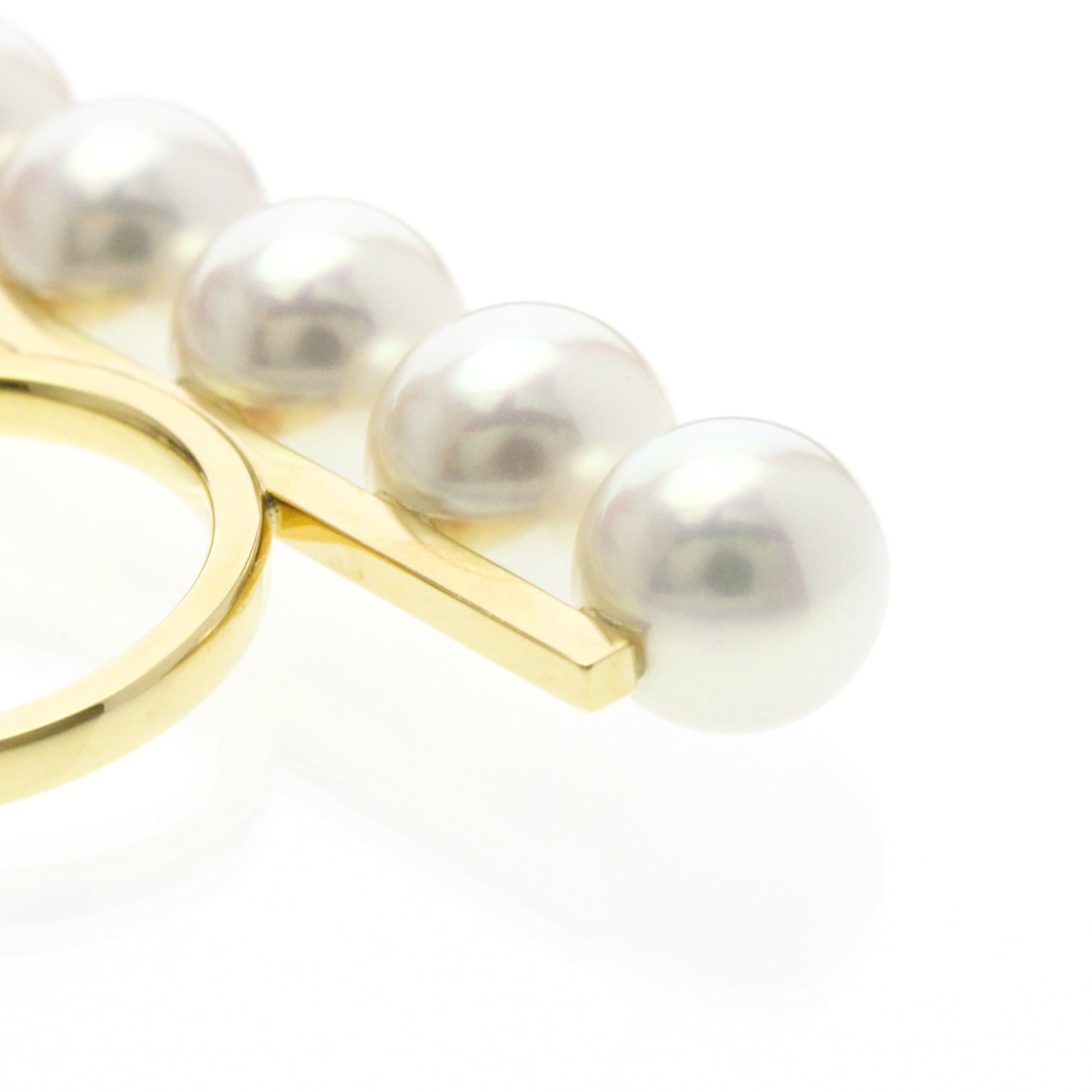 Other Tasaki Balance Signature Ring R4398 Yellow Gold (18K) Fashion Pearl Band Ring Gold Size ONE SIZE - 9 Thumbnail