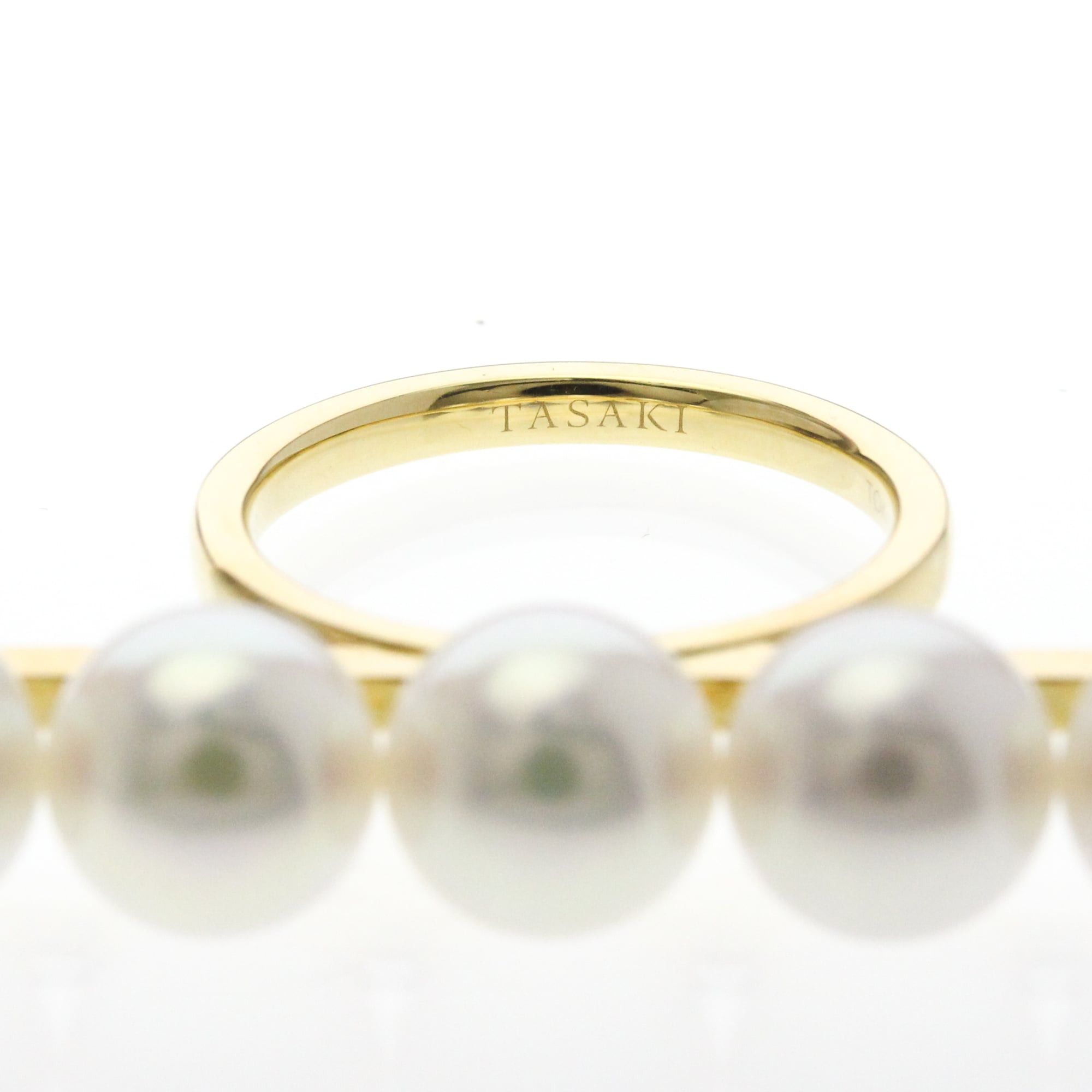 Other Tasaki Balance Signature Ring R4398 Yellow Gold (18K) Fashion Pearl Band Ring Gold Size ONE SIZE - 5 Thumbnail
